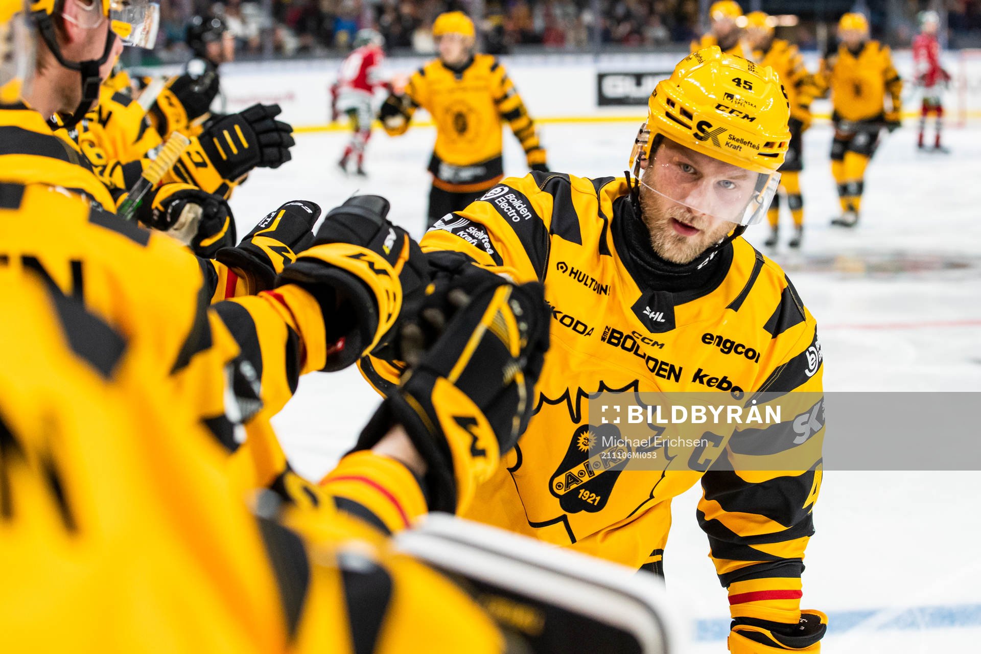 Skellefteås Oscar Möller jublar