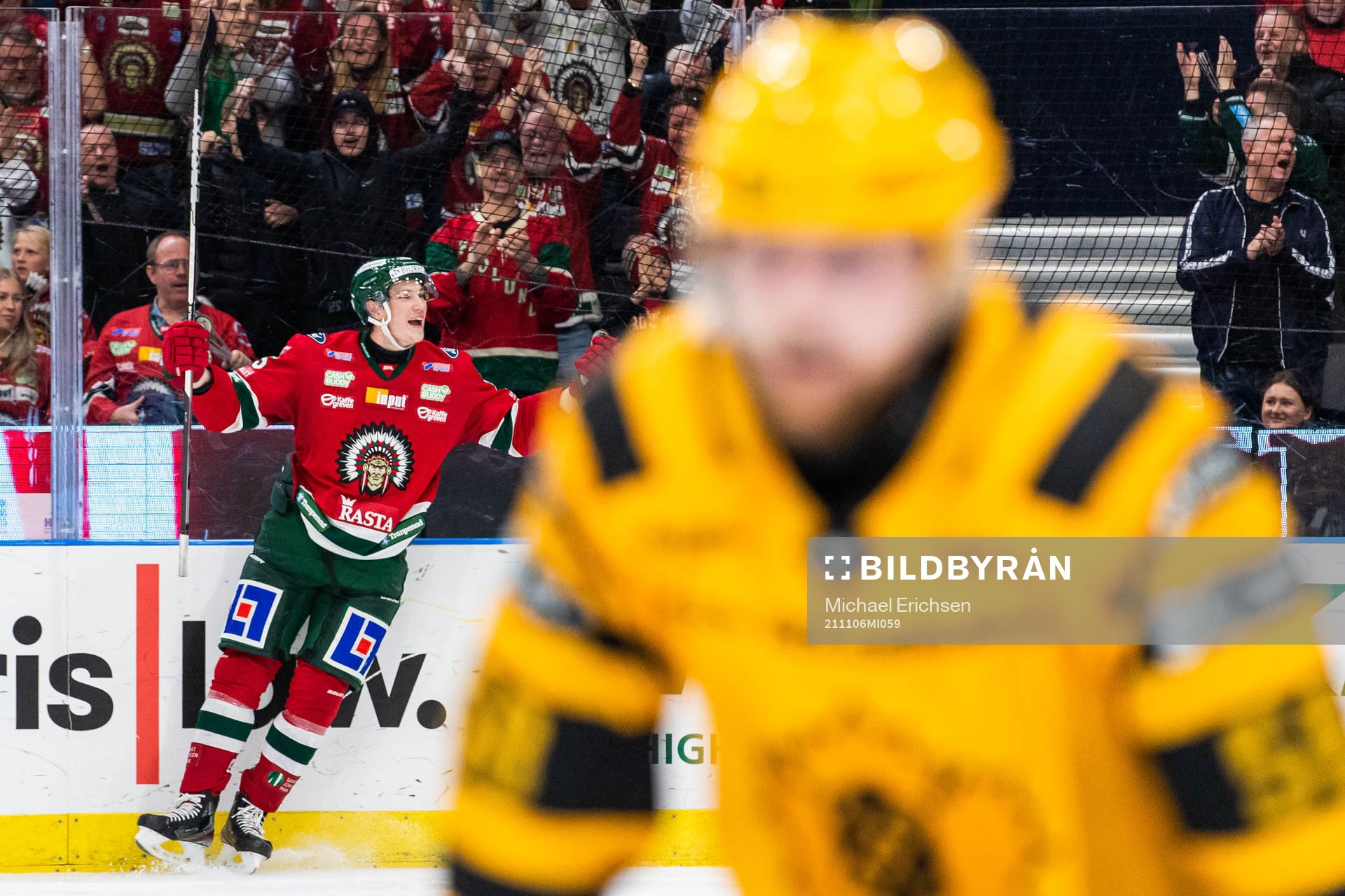 Frölundas Elmer Söderblom jublar