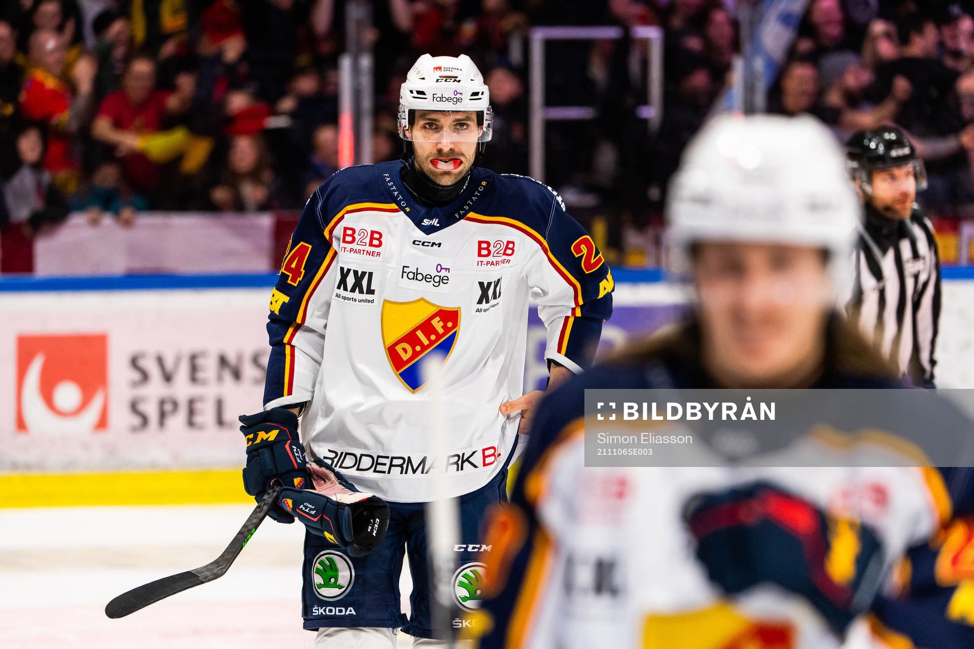 Djurgårdens Ludvig Rensfeldt deppar