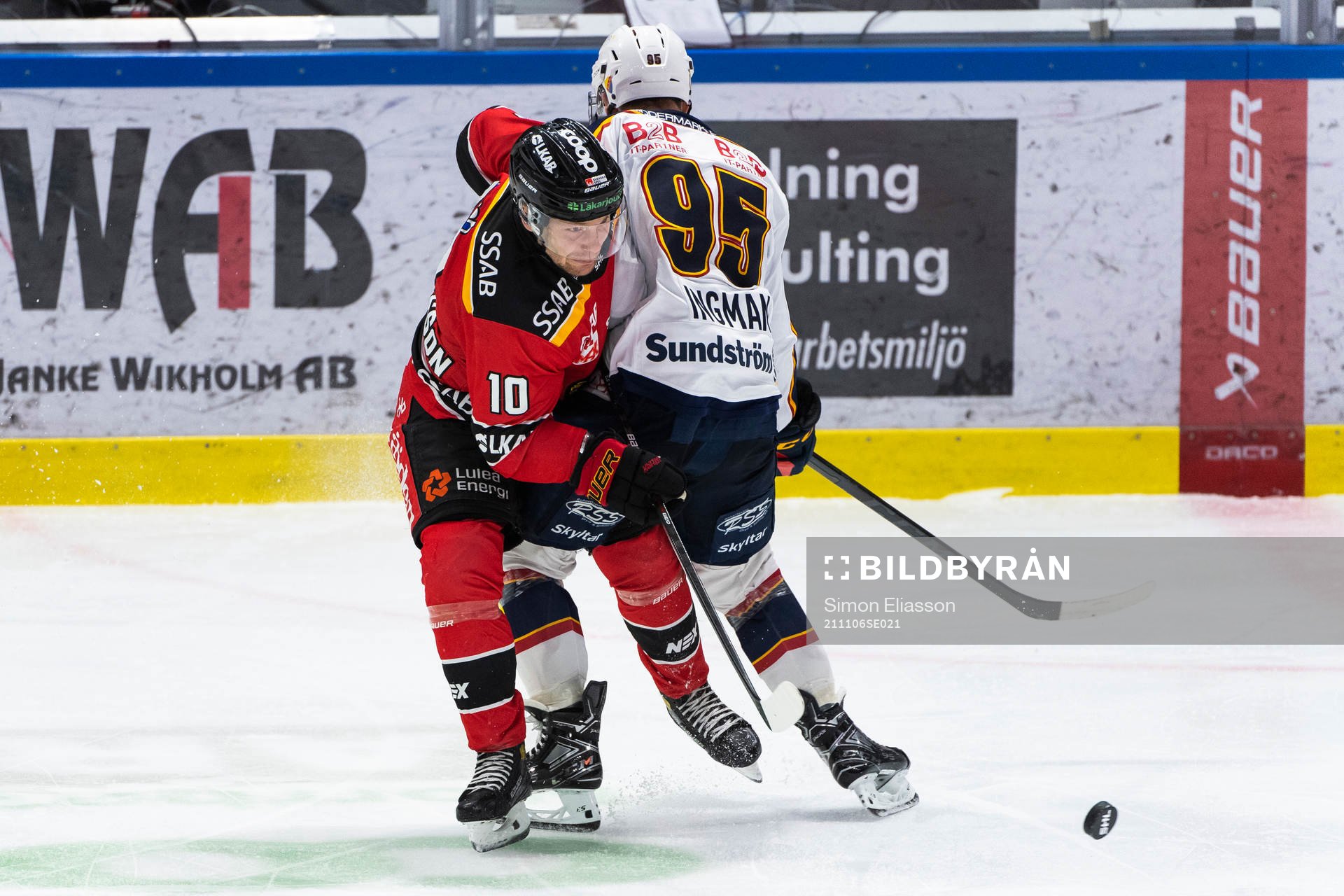 Luleås Einar Emanuelsson och Djurgårdens Josef Ingman
