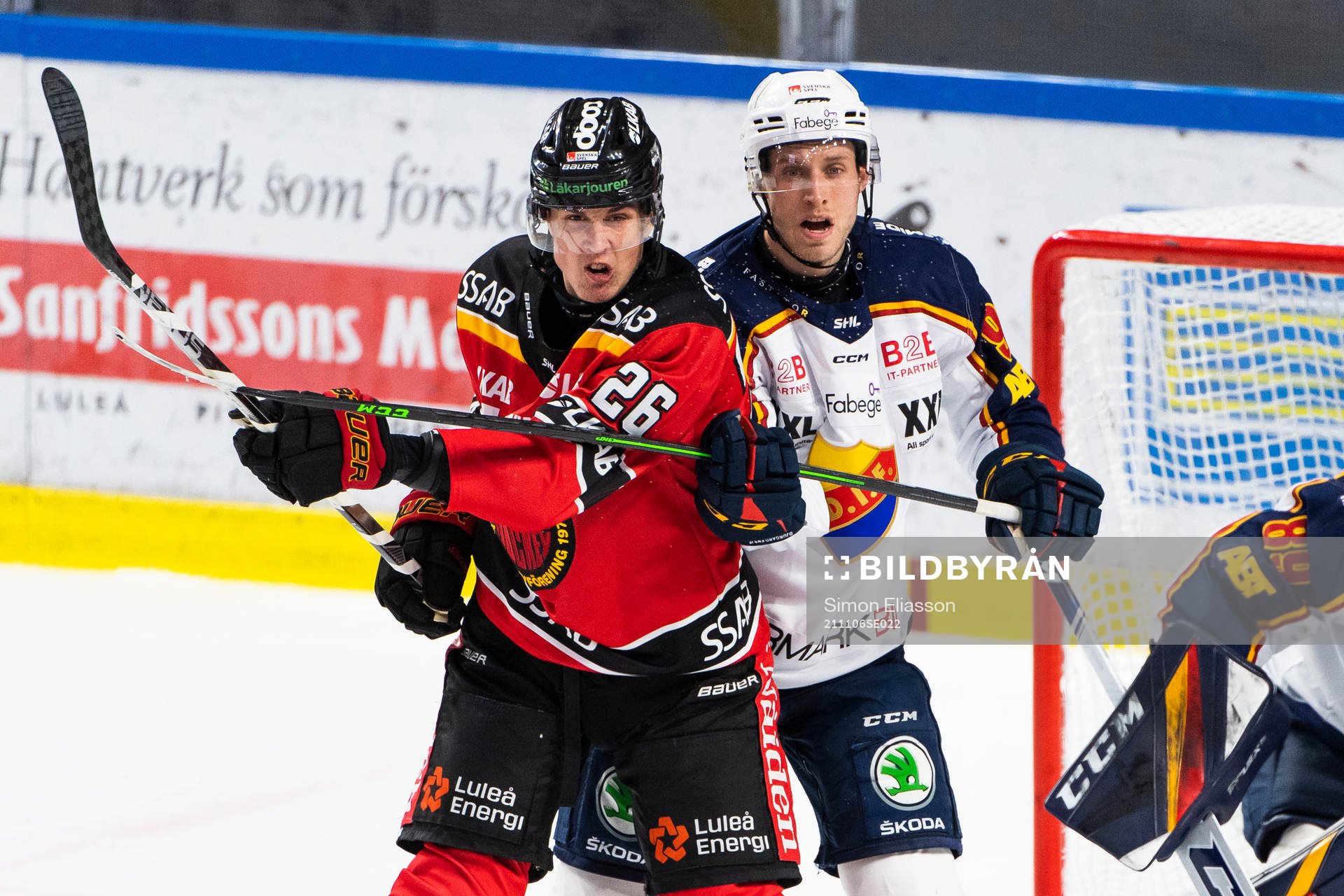 Luleås Radek Muzik och Djurgårdens Josef Ingman