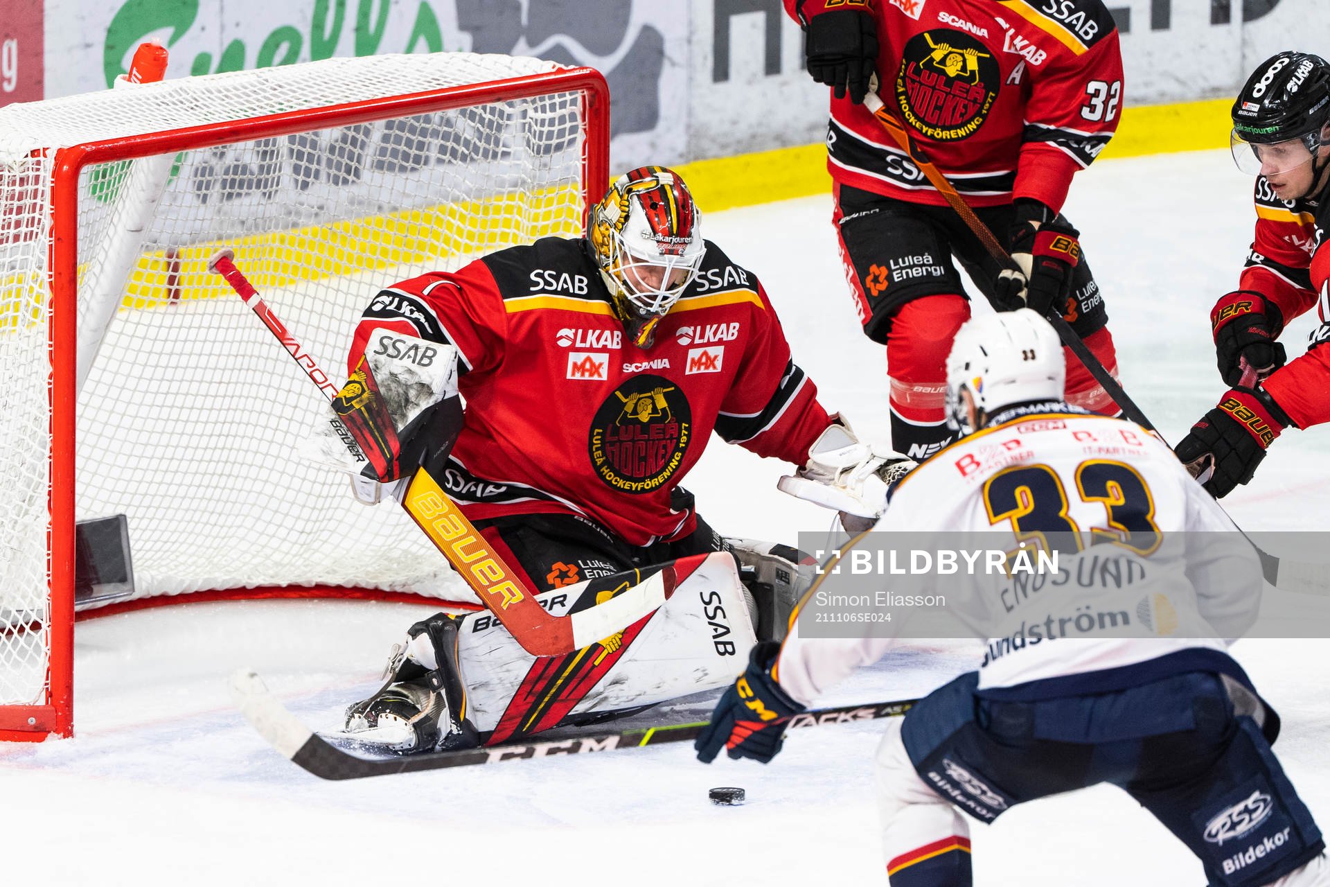 Luleås målvakt Jesper Wallstedt