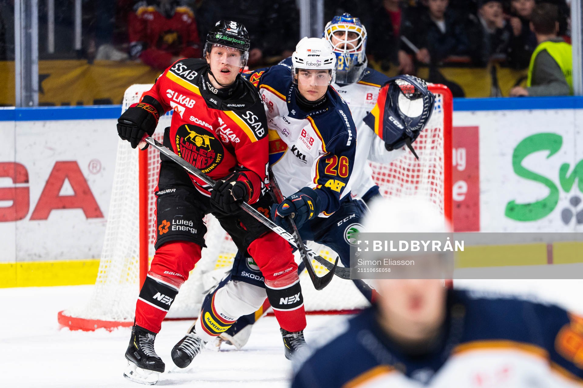 Luleås Vilmos Gallo och Djurgårdens Alex Brännstam