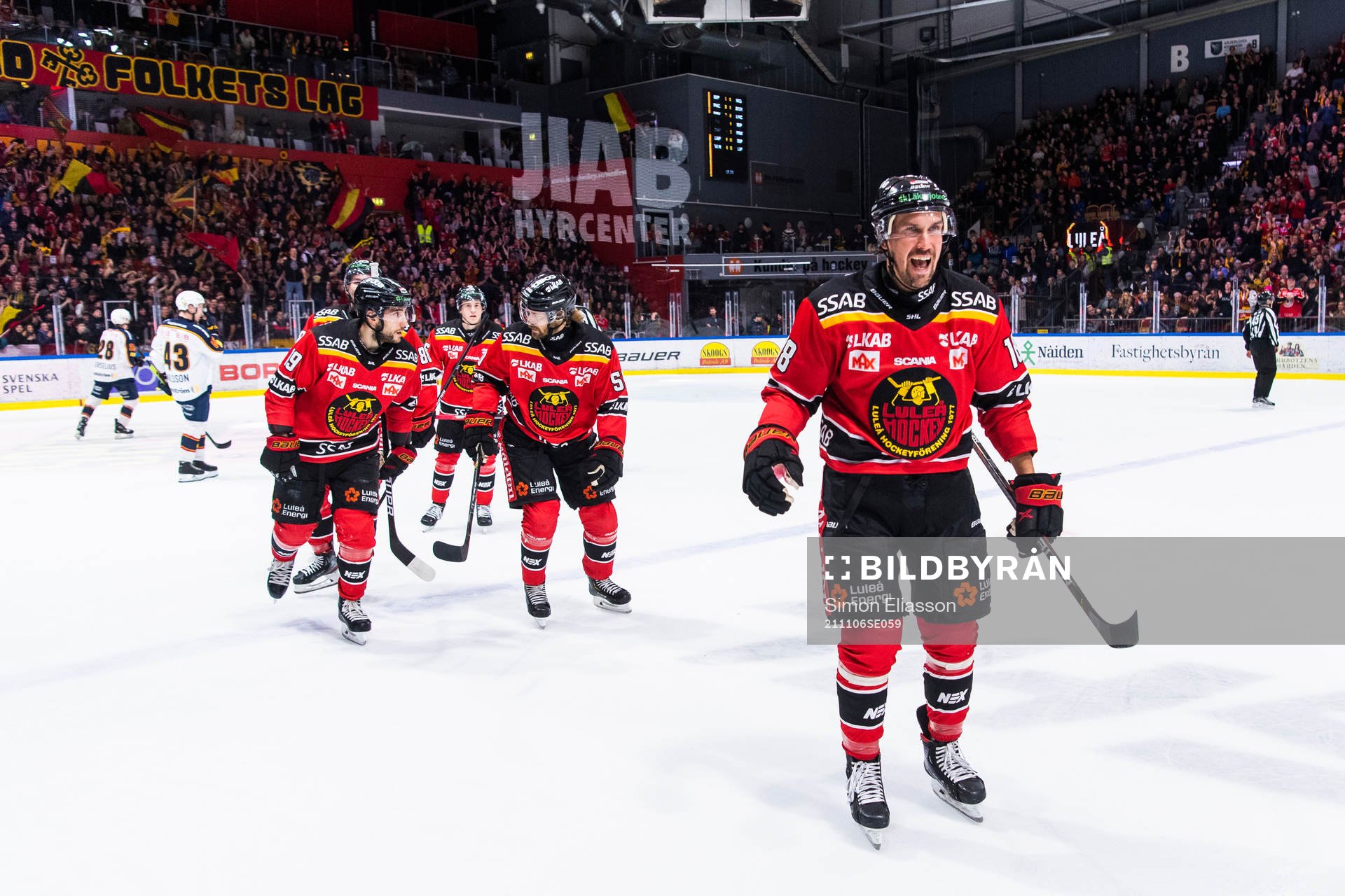 Luleås Sami Lepistö jublar