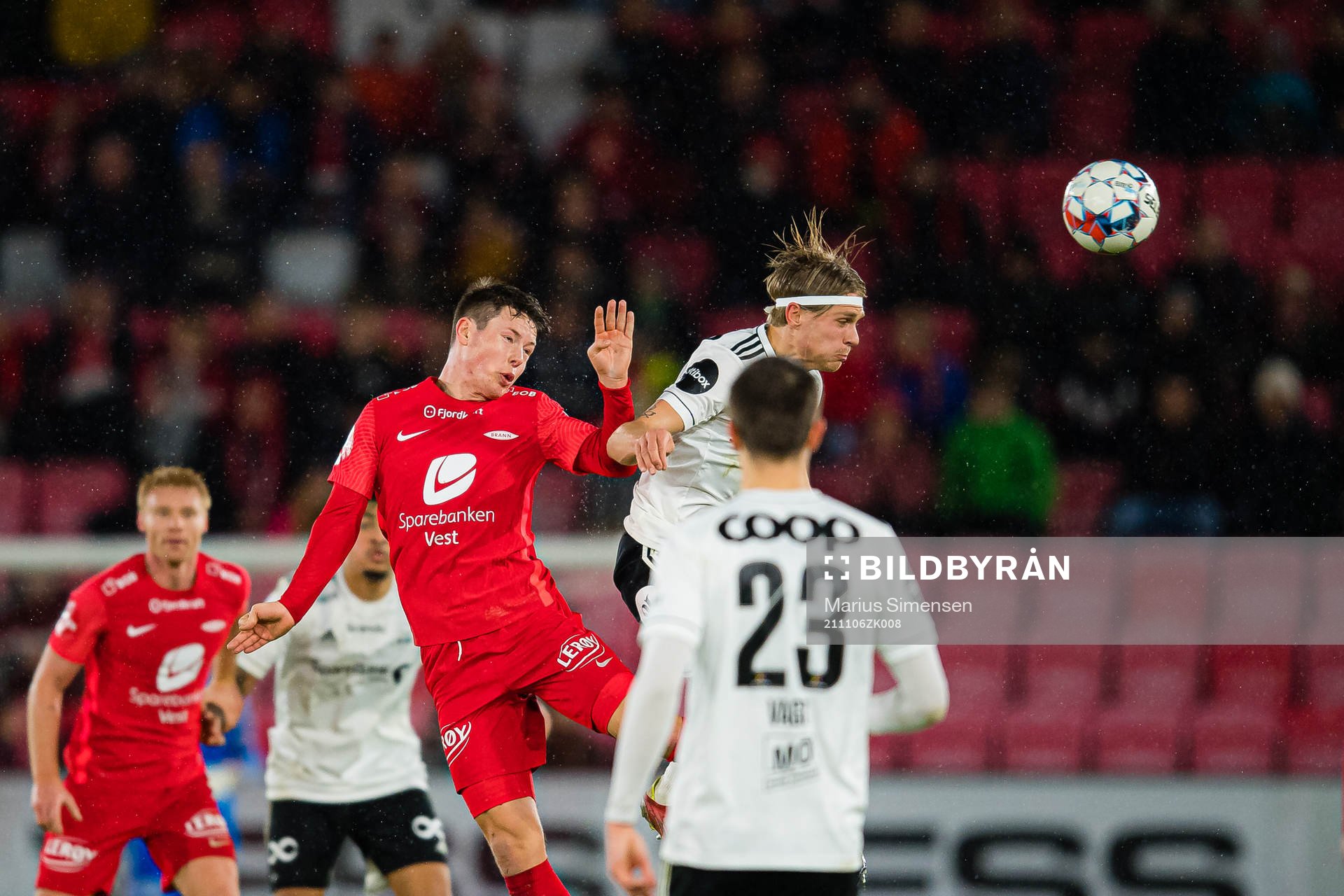 Mathias Knutsen Rasmussen of Brann and Olaus Jair Skarsem