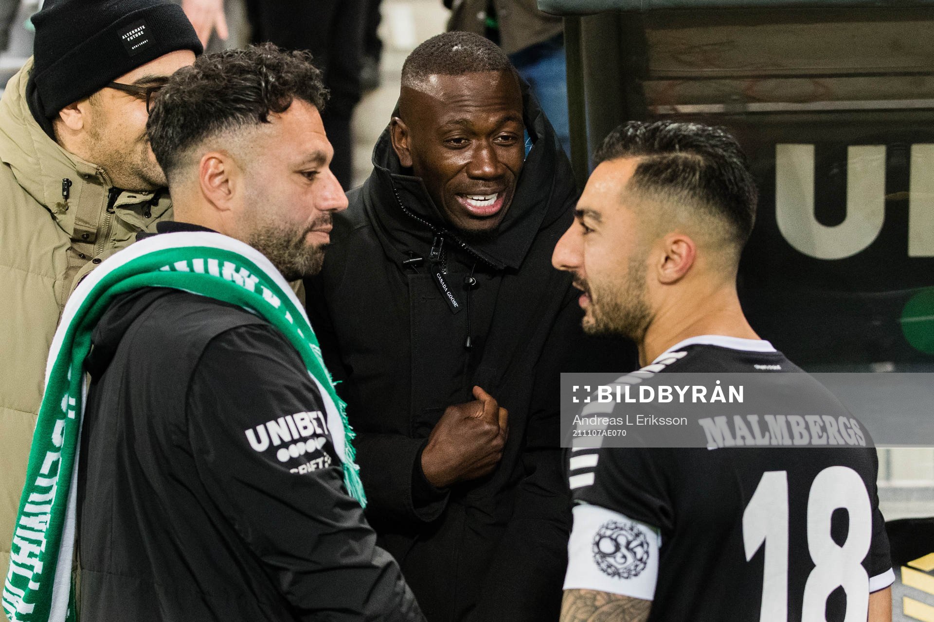 Hammarbys assisterande tränare Imad Khalili, Pa Dibba och