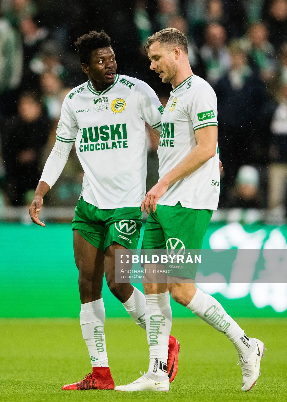Hammarbys Aziz Mohammed Ouattara och Richard Magyar