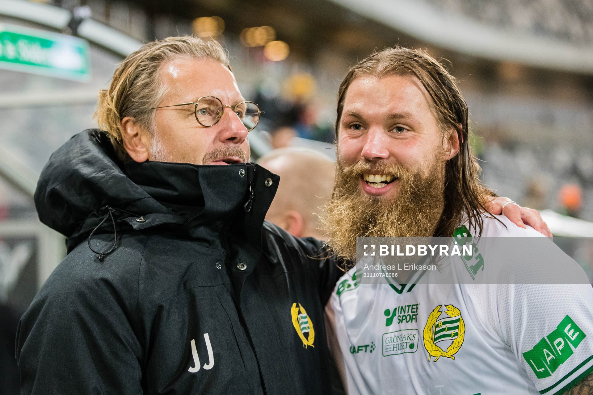Hammarbys sportchef Jesper Jansson och Bjørn Paulsen