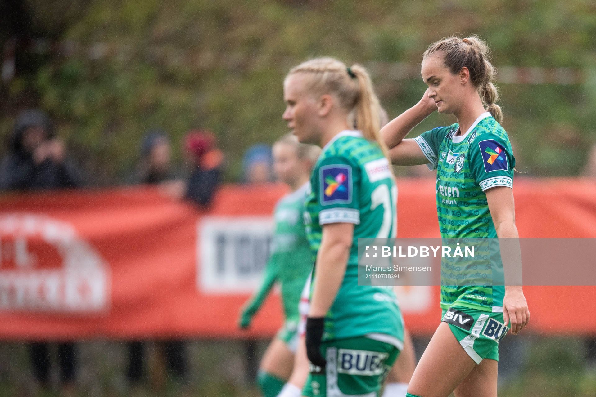 Emma Braut Brunes of Klepp looks dejected