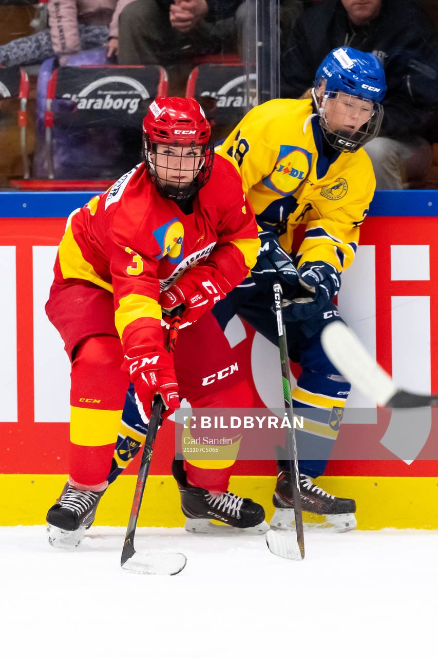 Smålands Alva Johansson och Dalarnas Emma Hermansson