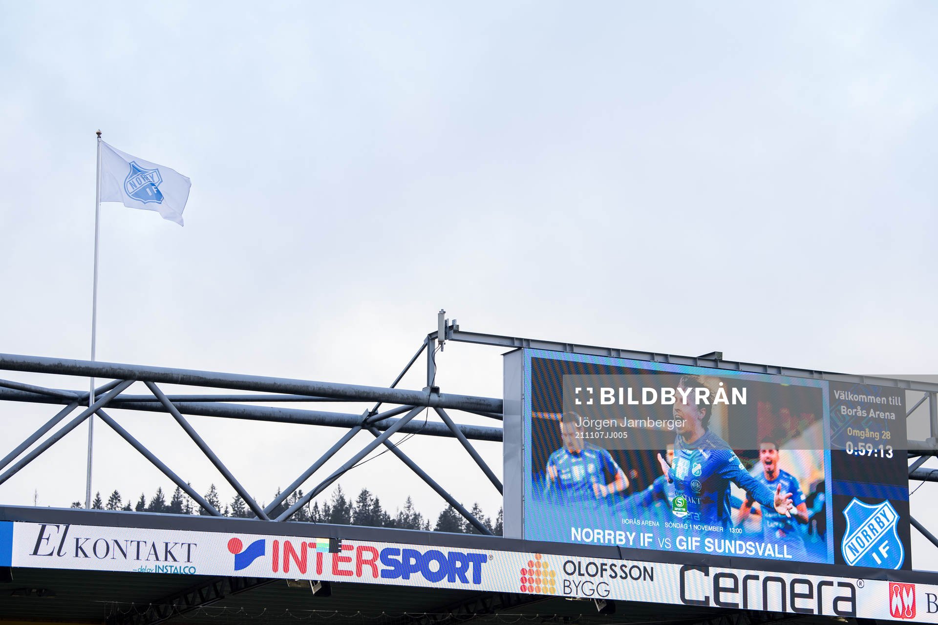 Norrbyflagga och ledskärm