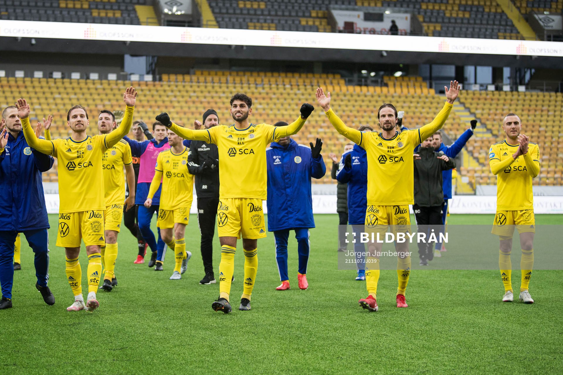 Sundsvalls spelare jublar