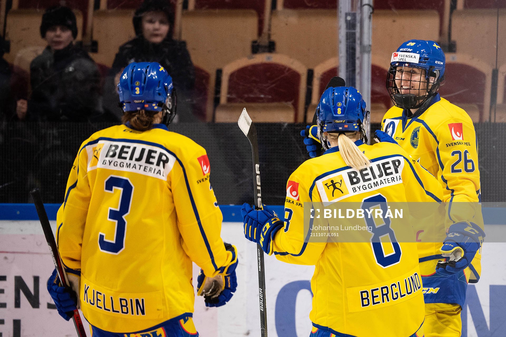 Hanna Olsson of Sweden celebrates scoring 6-0