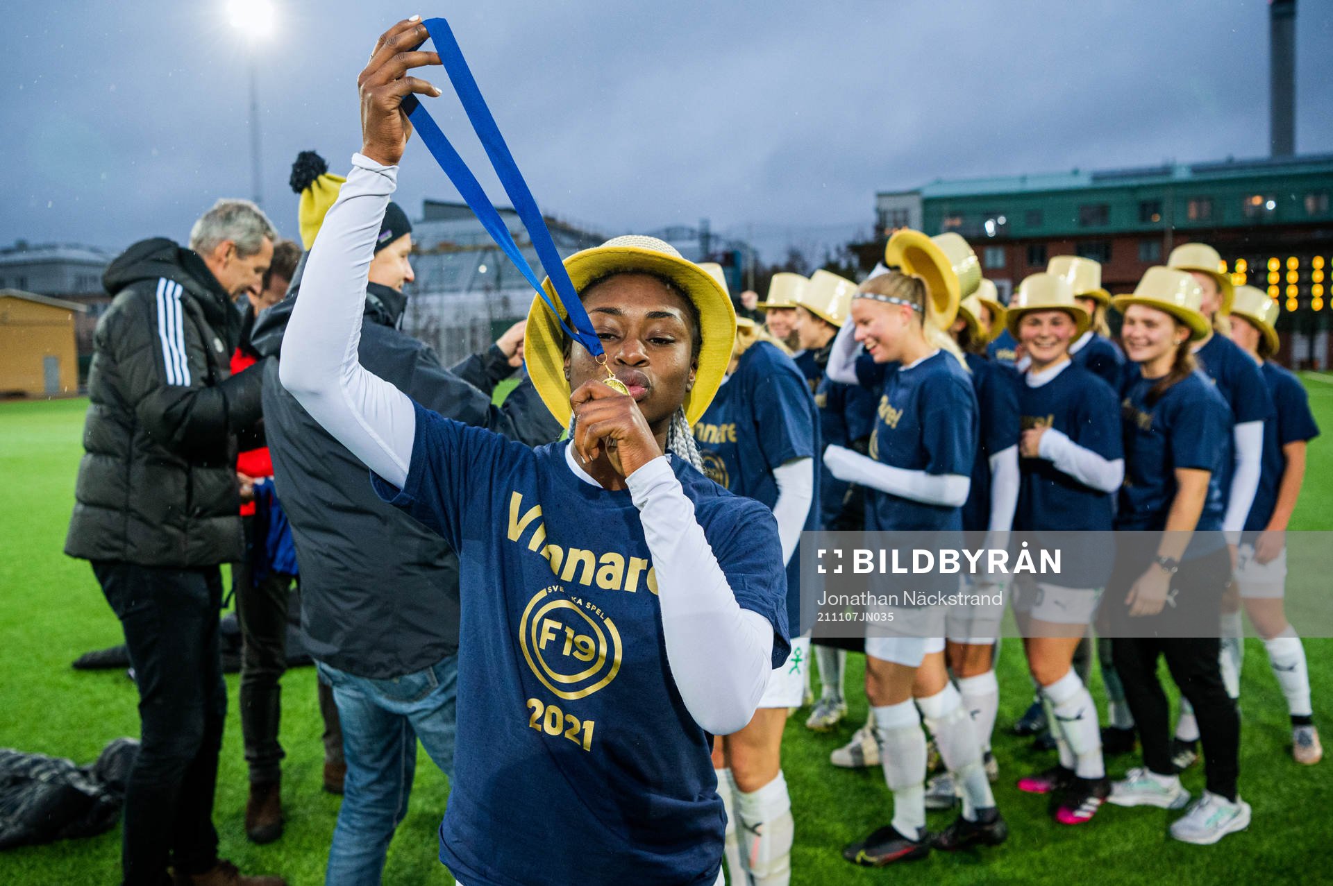 Umeås Monica Jusu Bah jublar