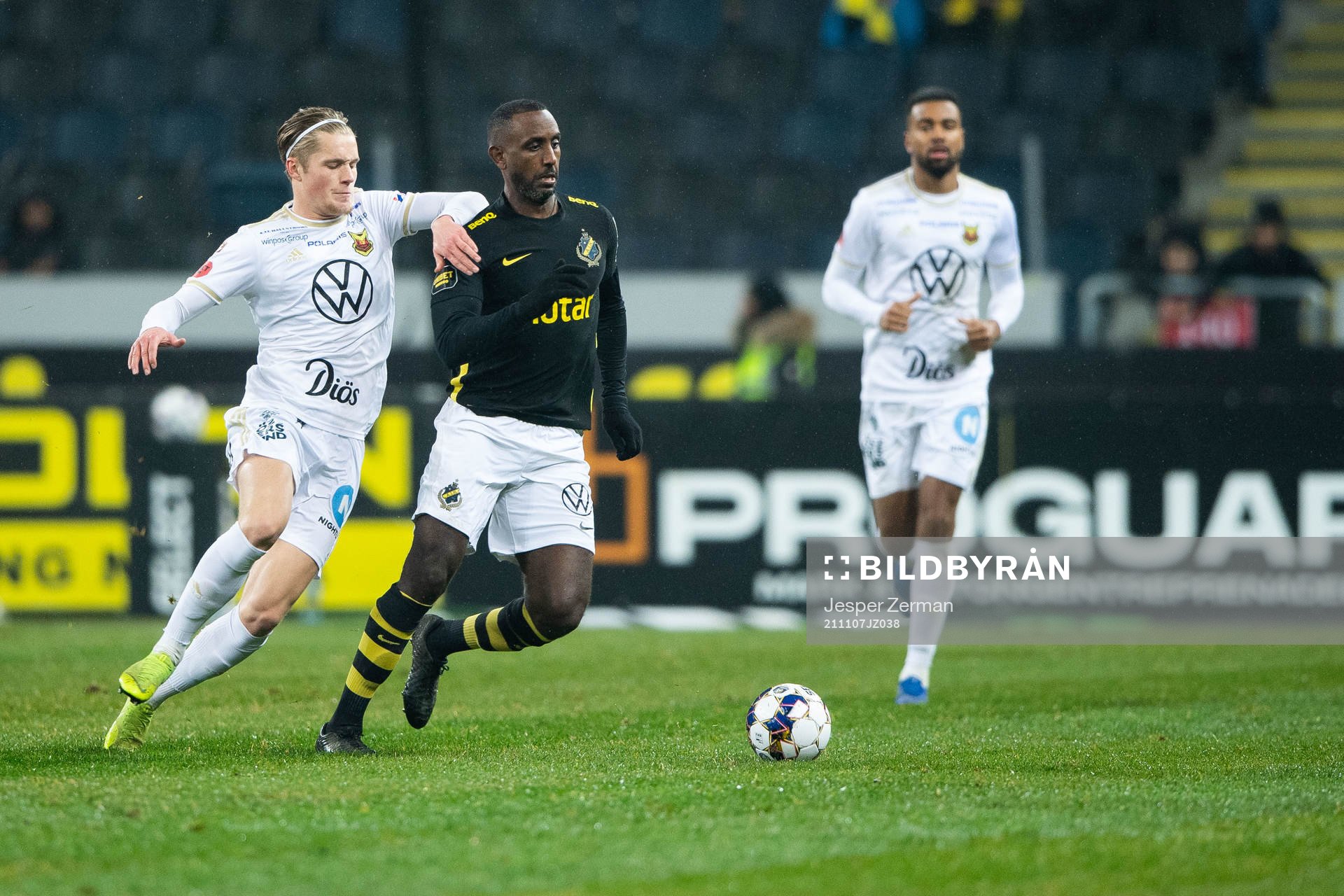 s Henok Goitom nunder fotbollsmatchen i Allsvenskan mellan