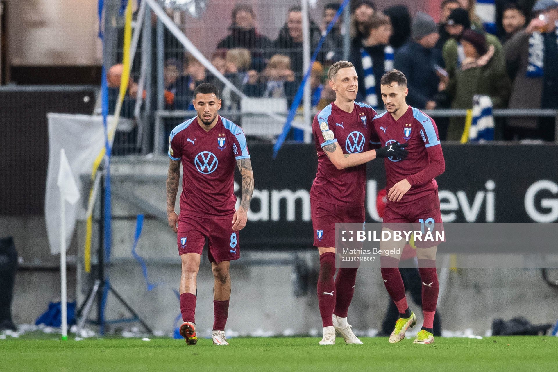 Malmö FFs Sören Rieks och Veljko Birmancevic jublar