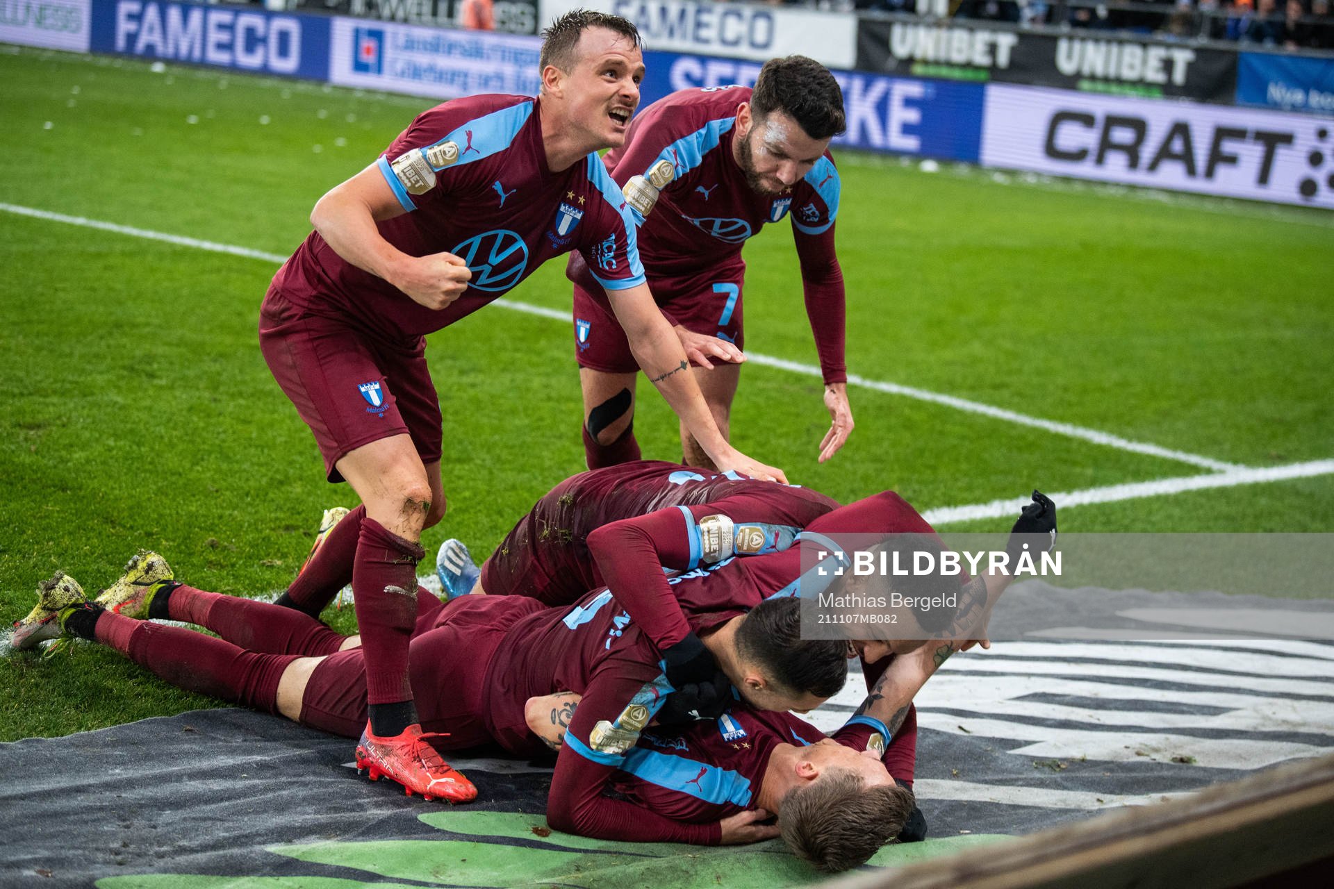 Malmö FFs Eric Larsson, Erdal Rakip, Veljko Birmancevic,