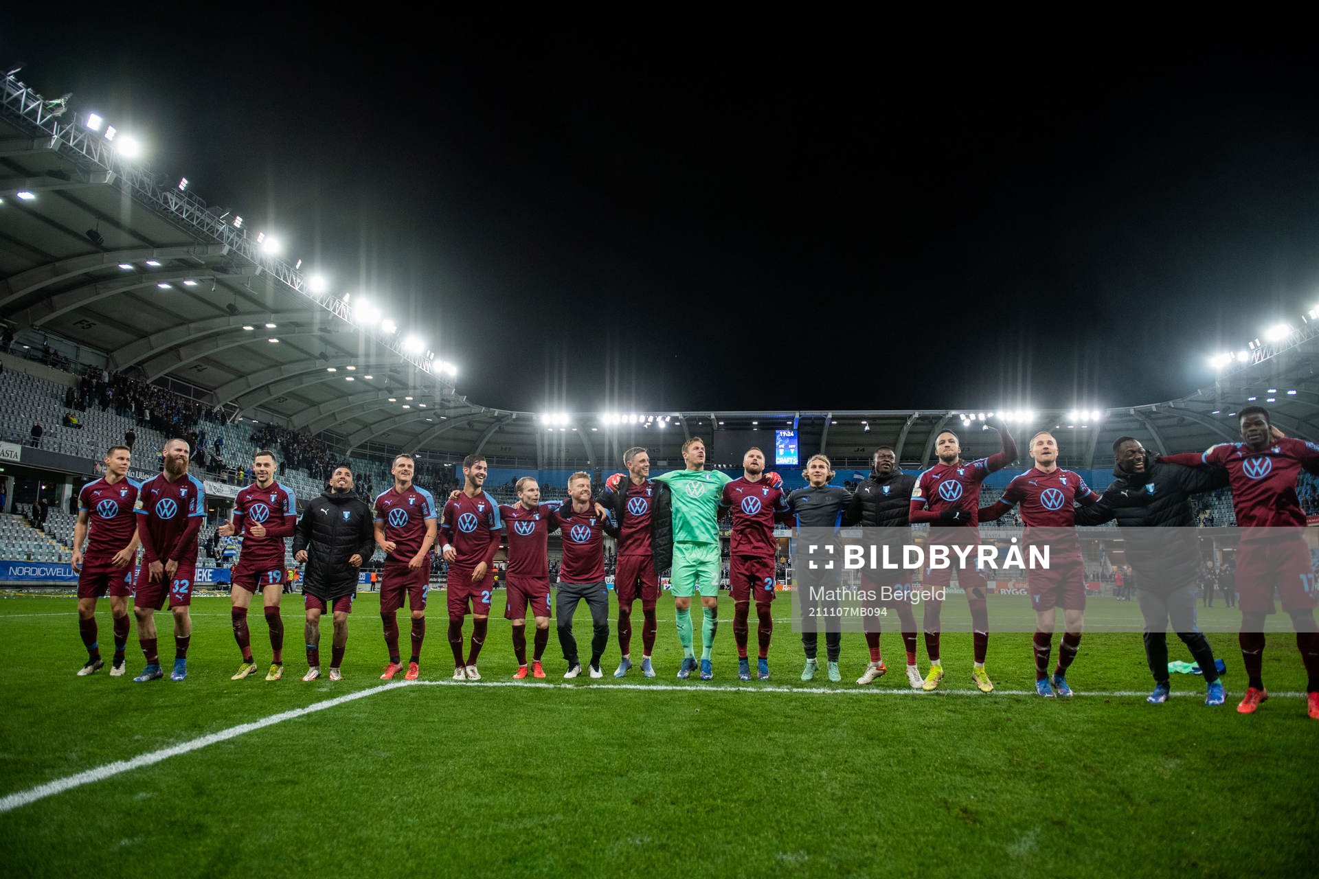 Malmö FFs spelare jublar