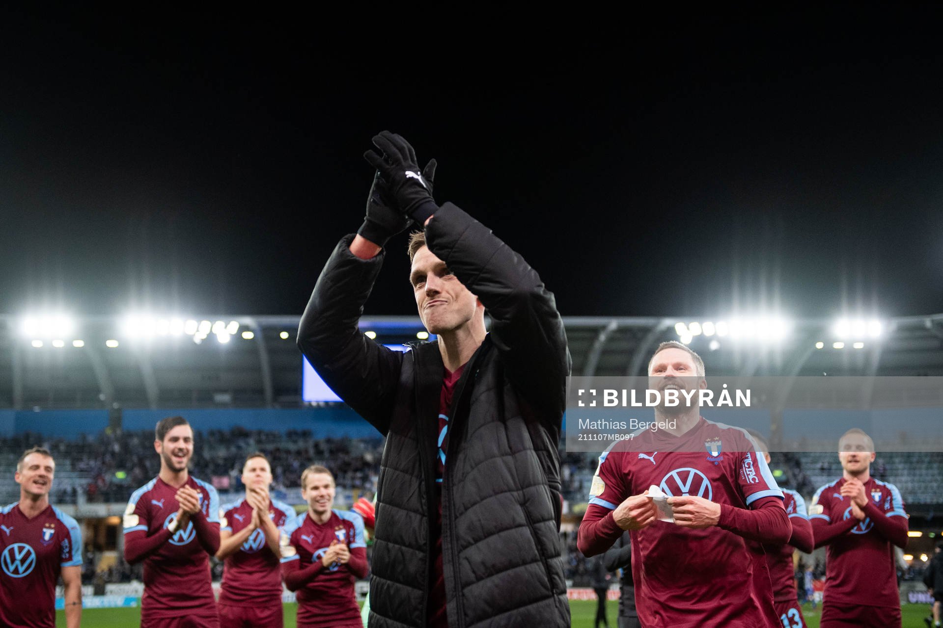 Malmö FFs Sören Rieks och Lasse Nielsen jublar