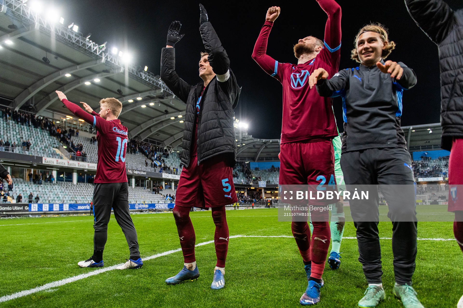 Malmö FFs Anders Christiansen, Sören Rieks och Lasse