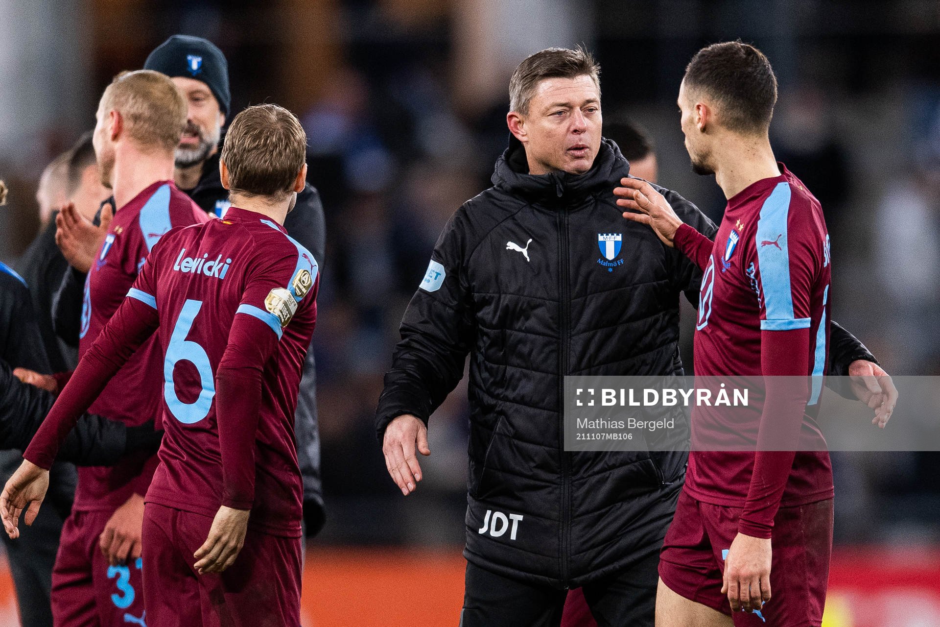 Malmö FFs tränare Jon Dahl Tomasson och Veljko