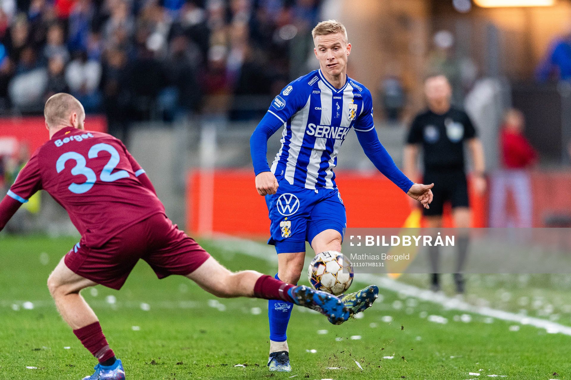 Malmö FFs Jo Inge Berget och IFK Göteborgs Oscar Wendt