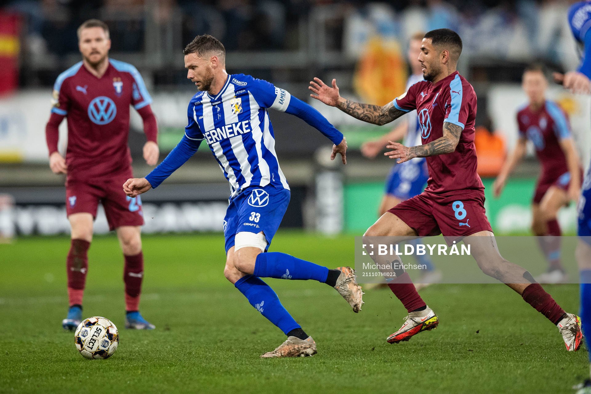 IFK Göteborgs Marcus Berg och Malmö FFs Sergio Pena