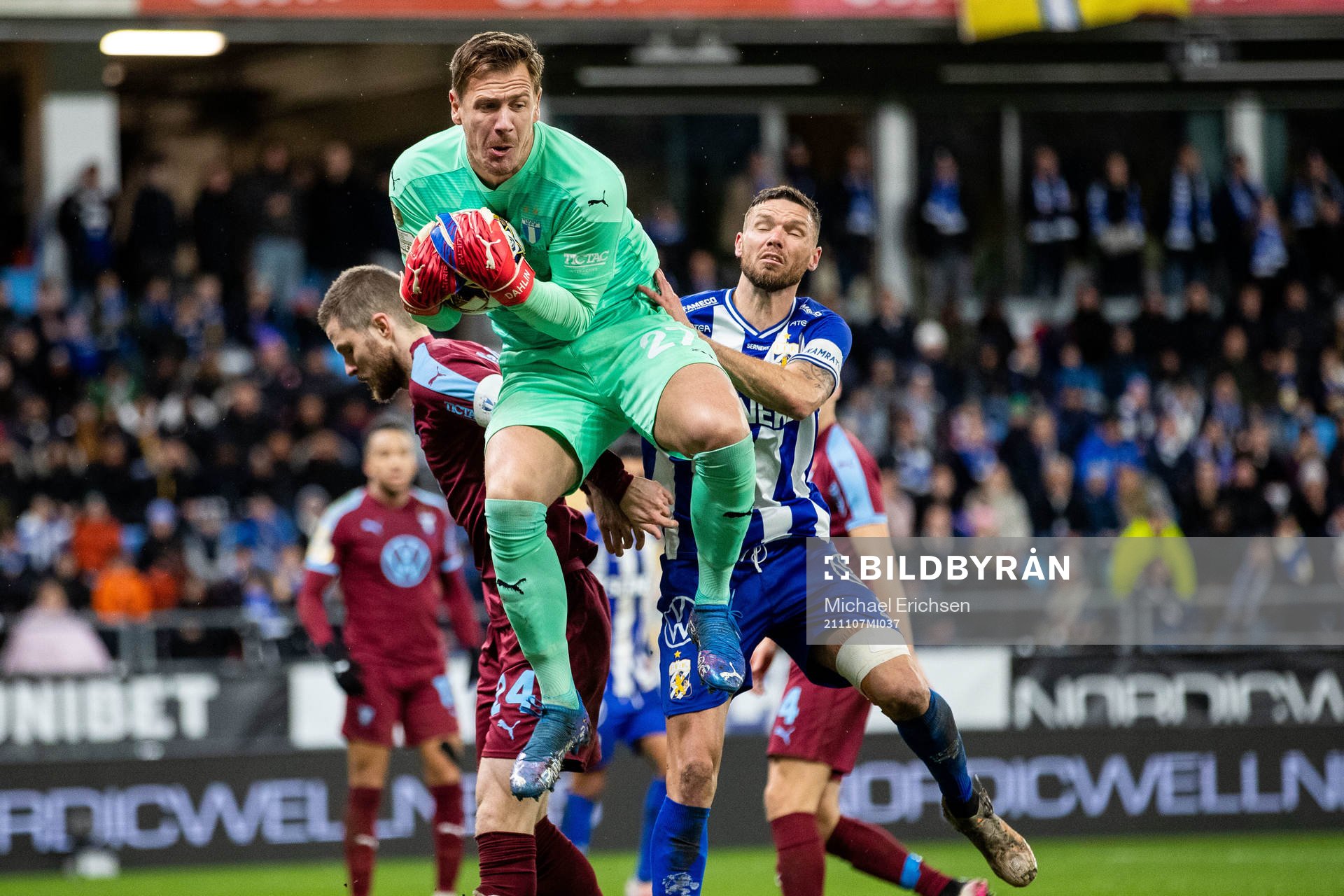 Malmö FFs målvakt Johan Dahlin och IFK Göteborgs Marcus