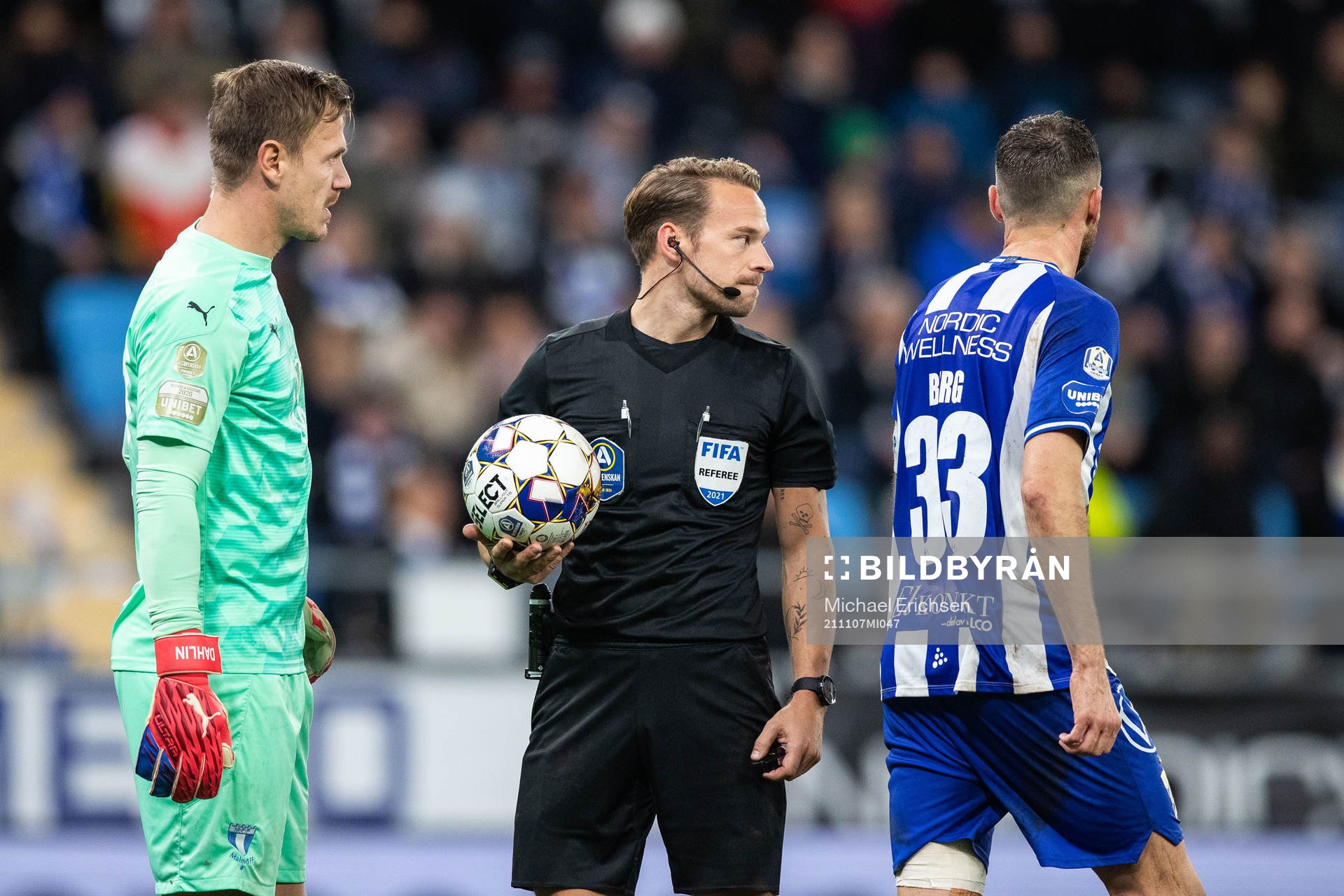 Malmö FFs målvakt Johan Dahlin, IFK Göteborgs Marcus