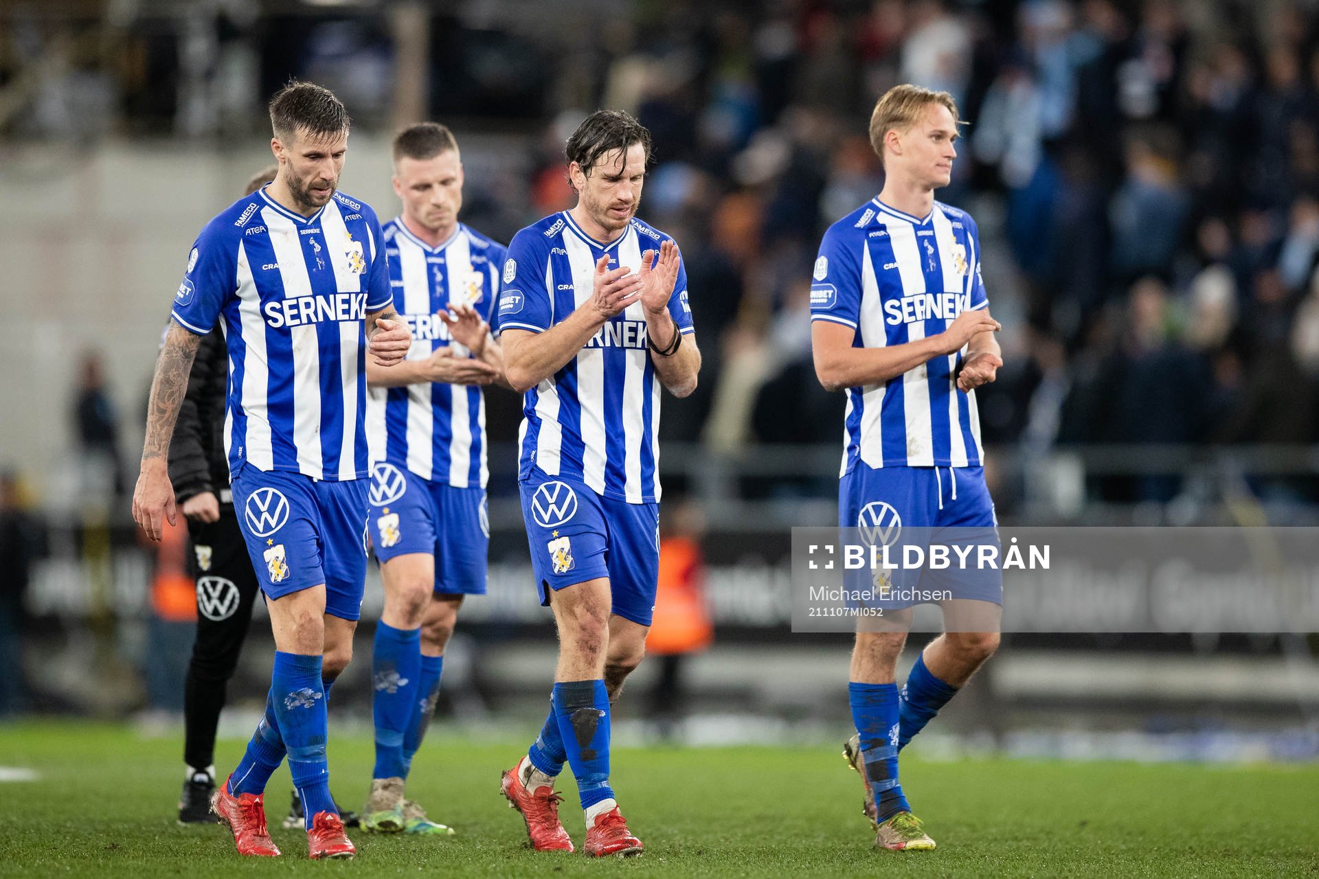 IFK Göteborgs Mattias Bjärsmyr, Gustav Svensson och Oscar