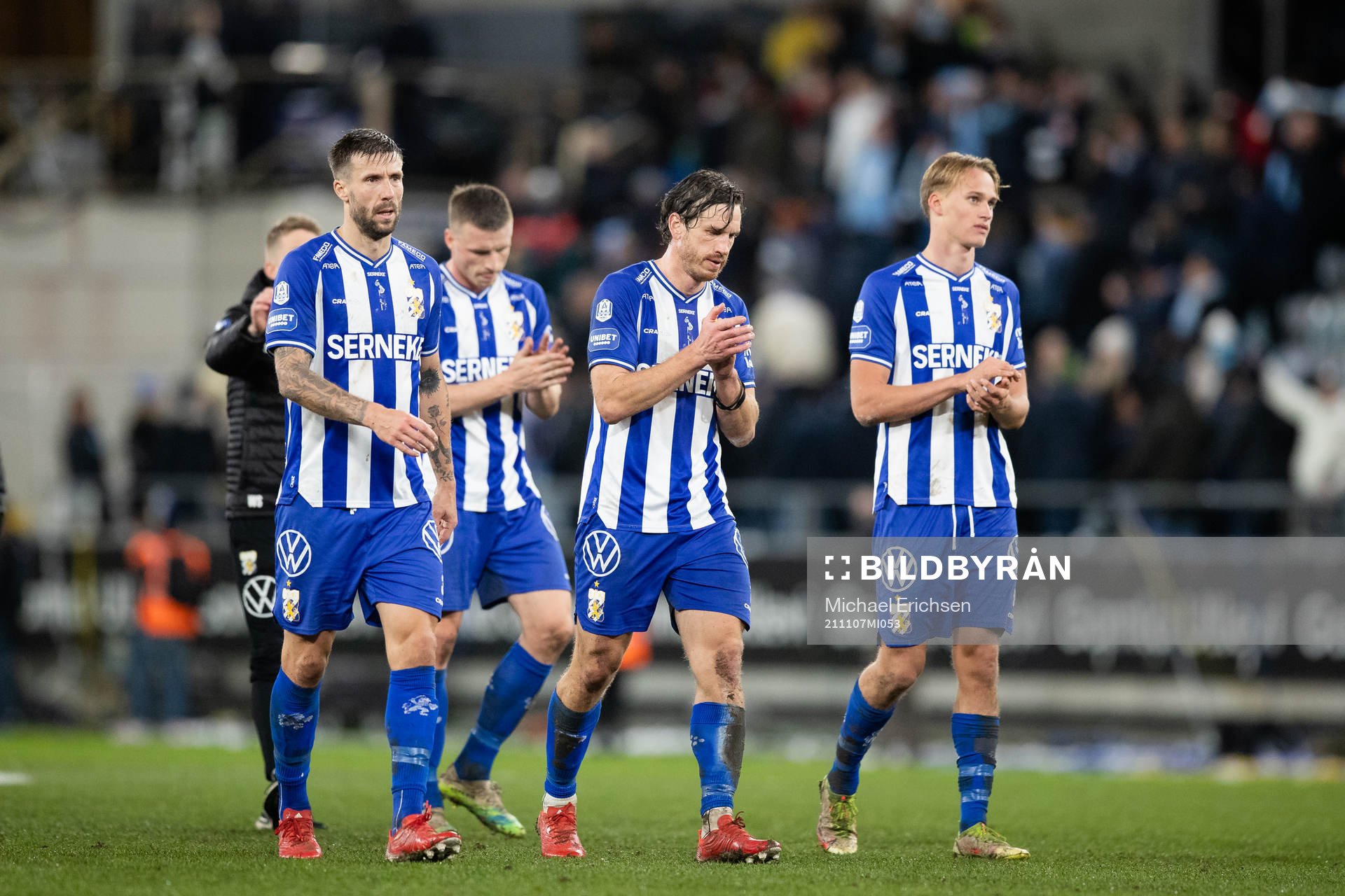 IFK Göteborgs Mattias Bjärsmyr, Gustav Svensson och Oscar