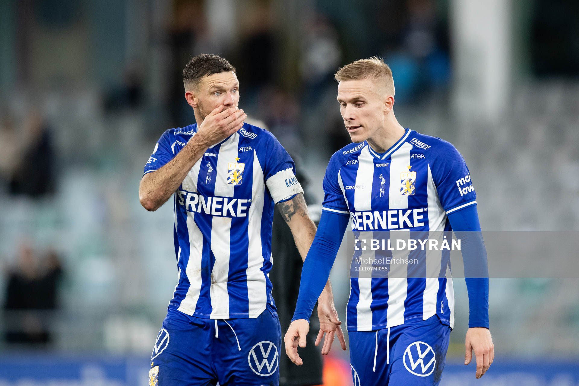 IFK Göteborgs Marcus Berg och Oscar Wendt deppar