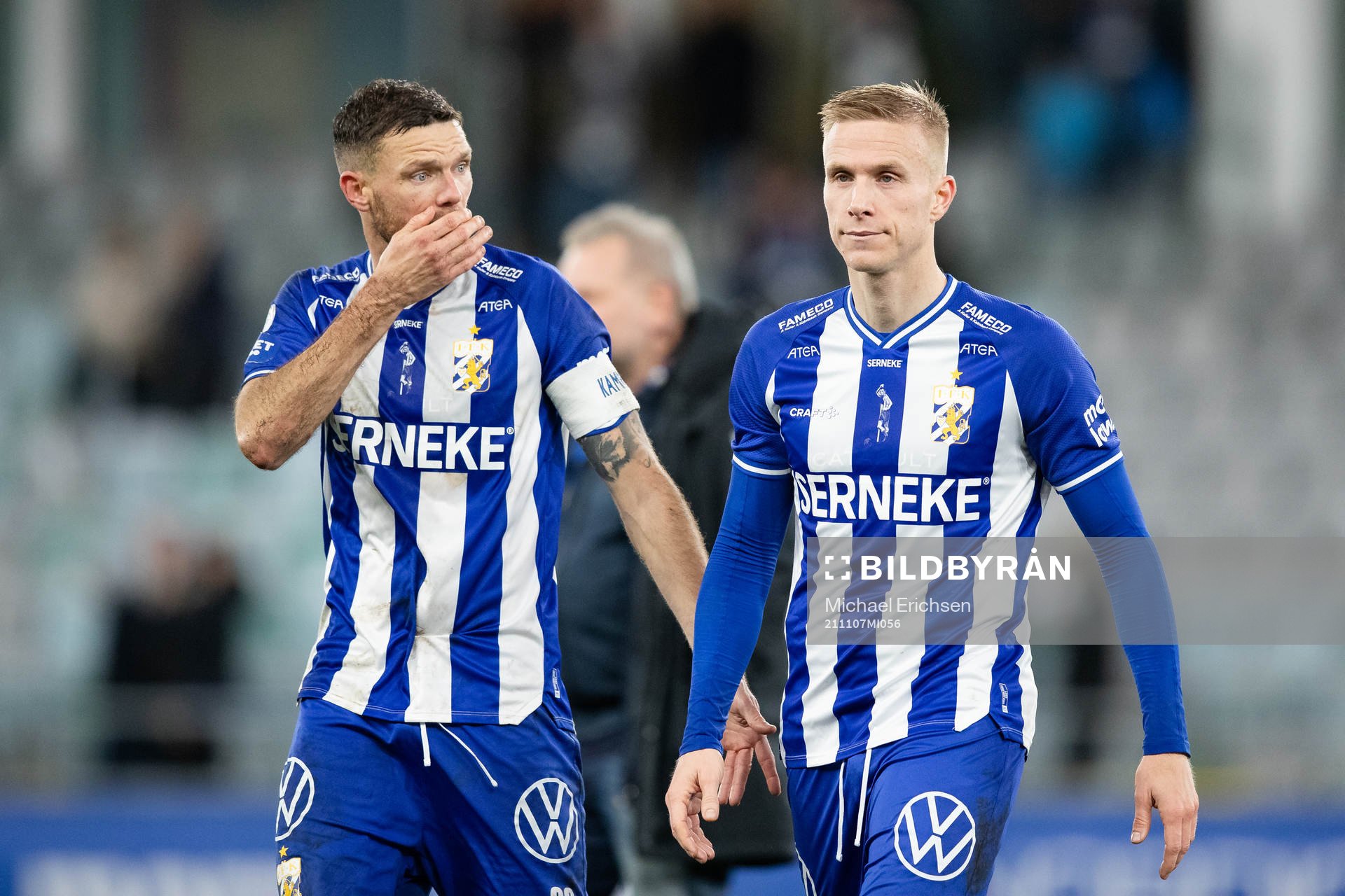 IFK Göteborgs Marcus Berg och Oscar Wendt deppar