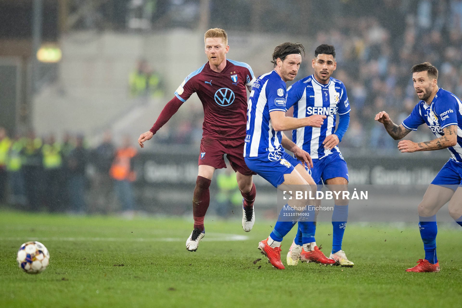 Malmö FFs Anders Christiansen mot IFK Göteborgs Gustav