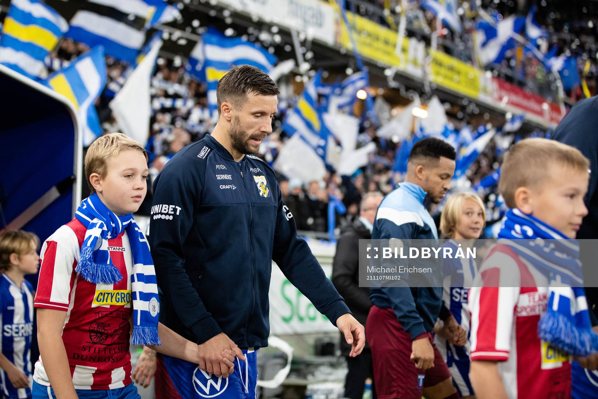 IFK Göteborgs Mattias Bjärsmyr innan fotbollsmatchen i