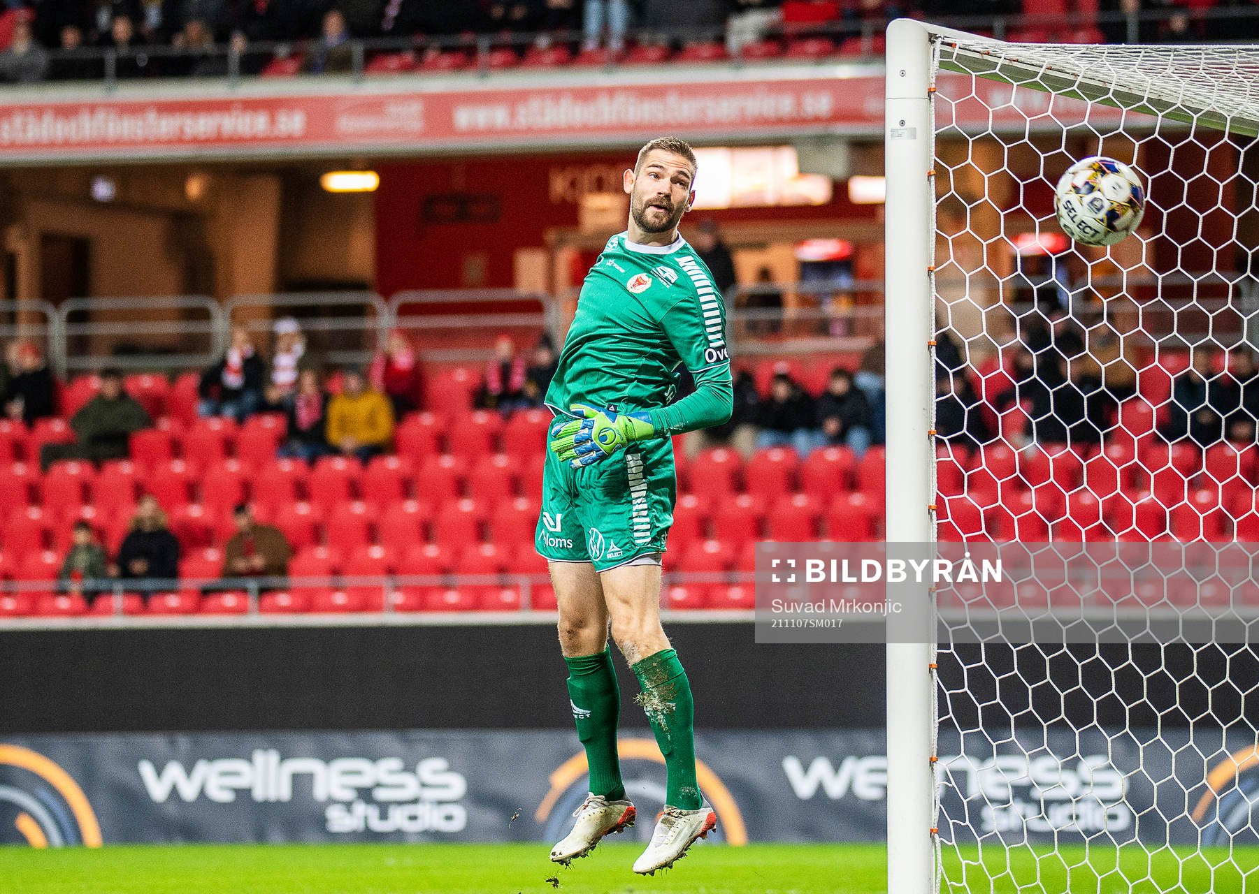Kalmars målvakt Lucas Hägg Johansson