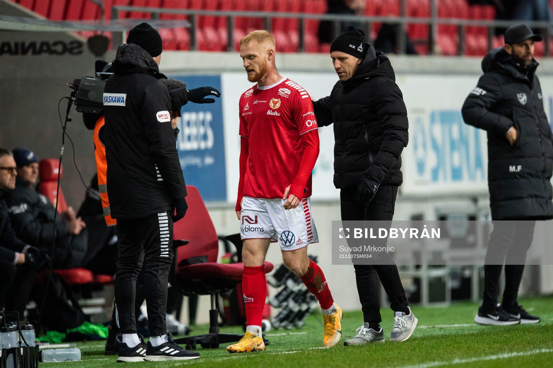 Kalmars Nils Fröling och tränare Henrik Rydström