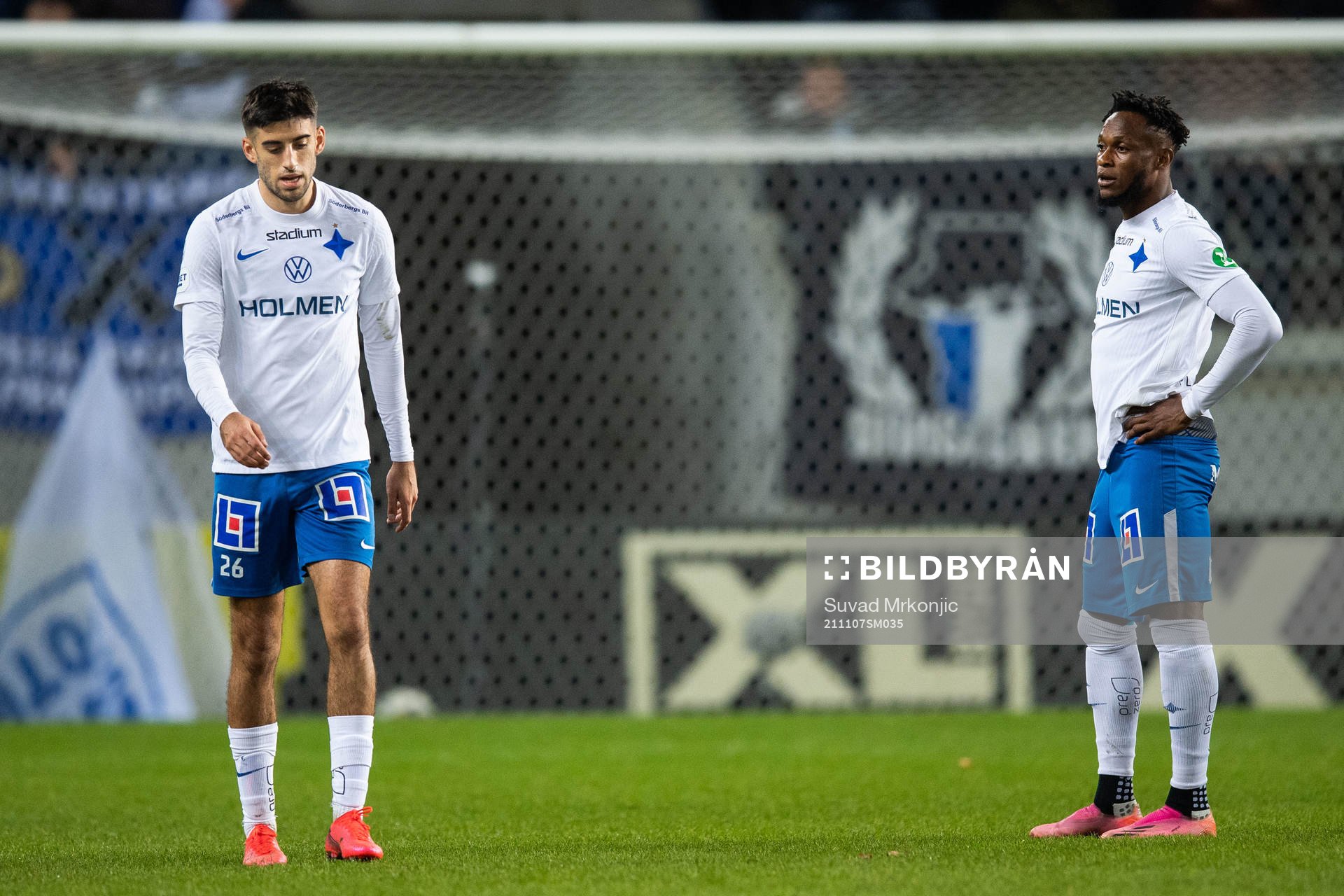 IFK Norrköpings Kristoffer Khazeni och Samuel Adegbenro