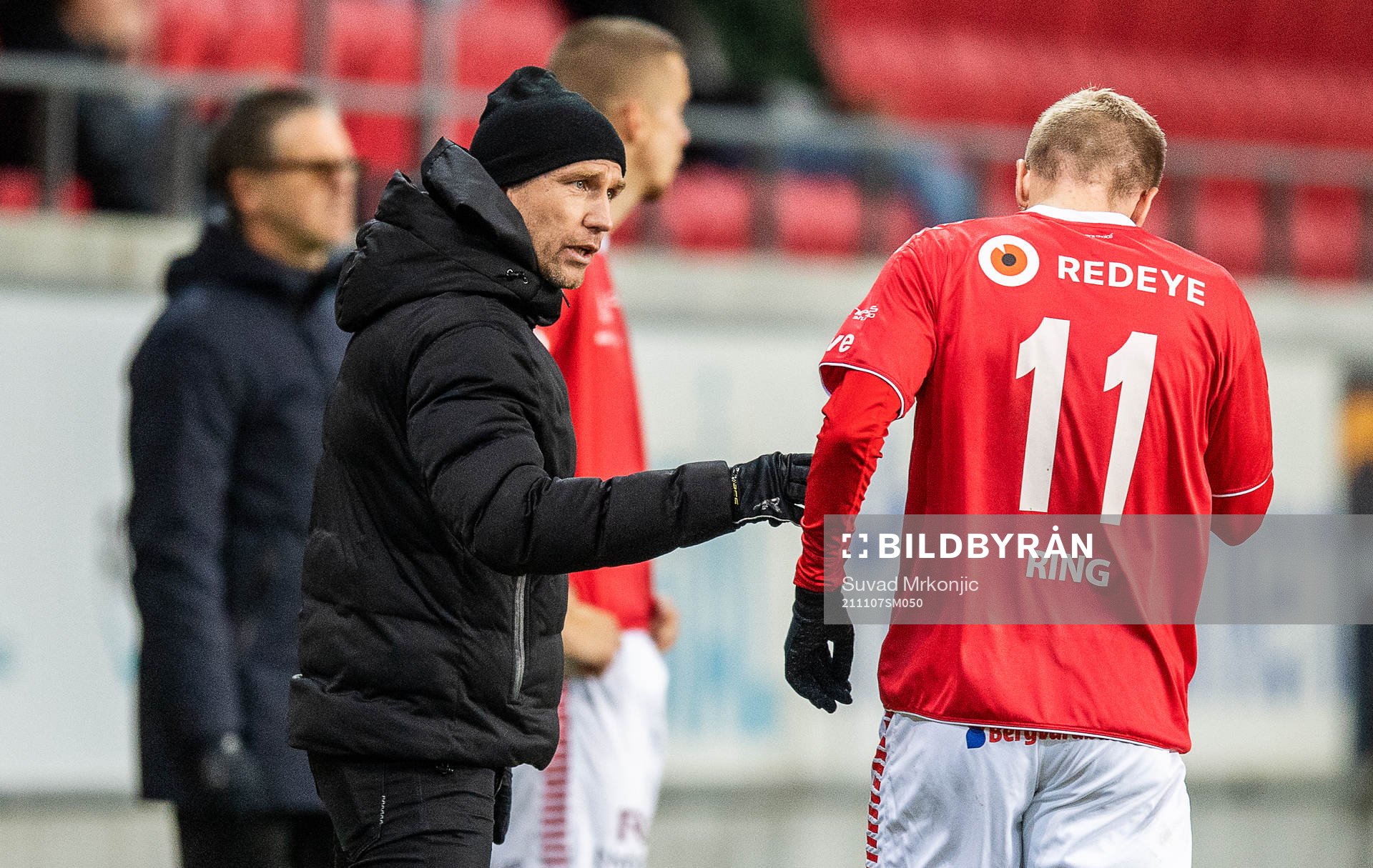 Kalmars tränare Henrik Rydström och Jonathan Ring