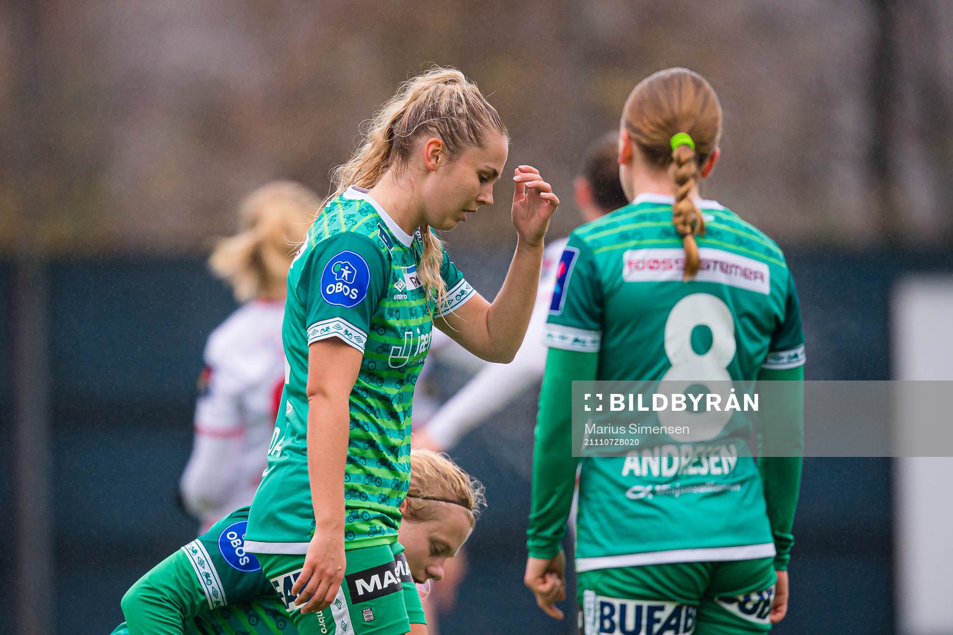 Kristina Herfindal Grøndal of Klepp looks dejected