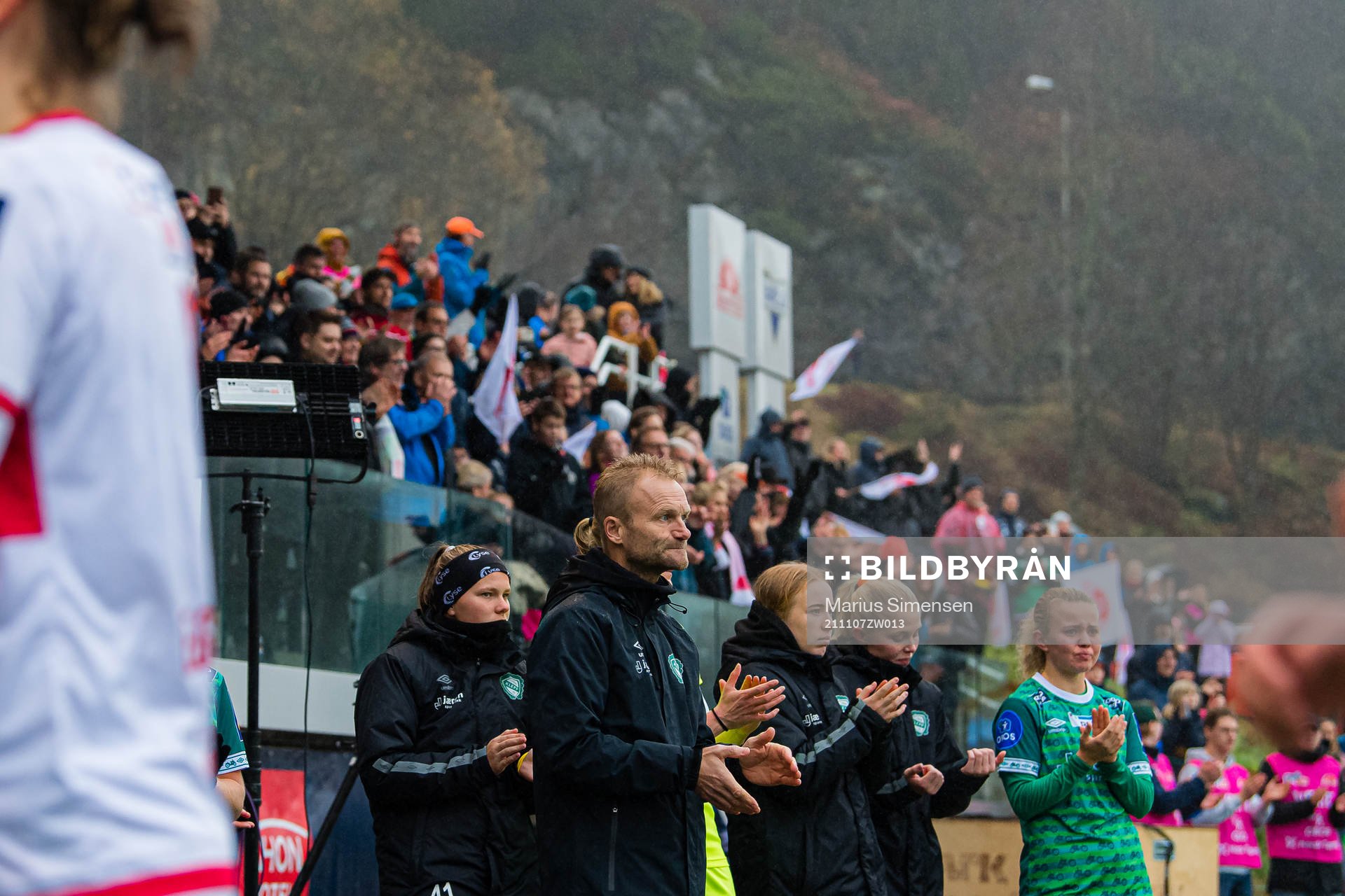 Alexander Straus, head coach of Sandviken, looks dejected