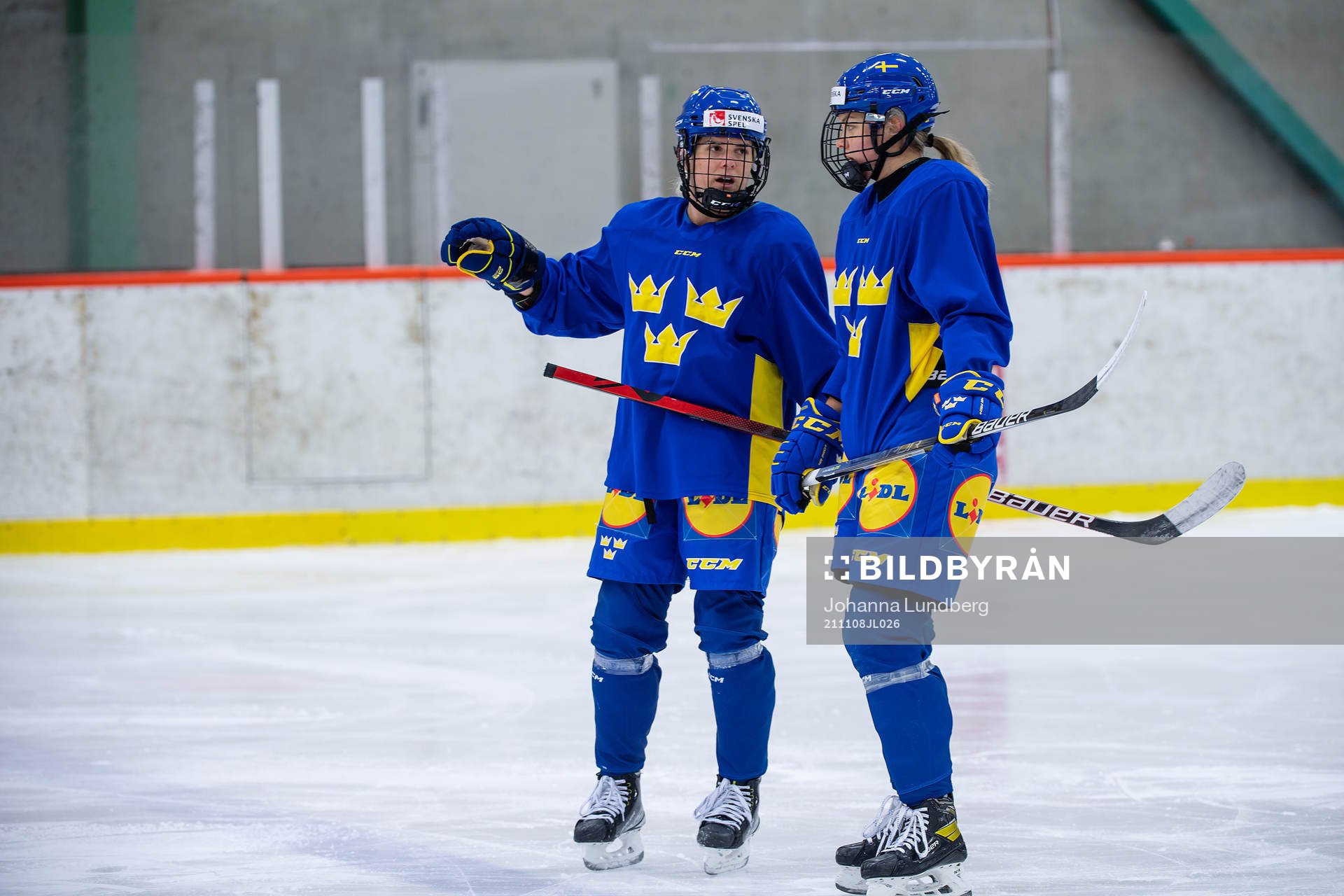Sveriges Emma Nordin och Josefin Bouveng