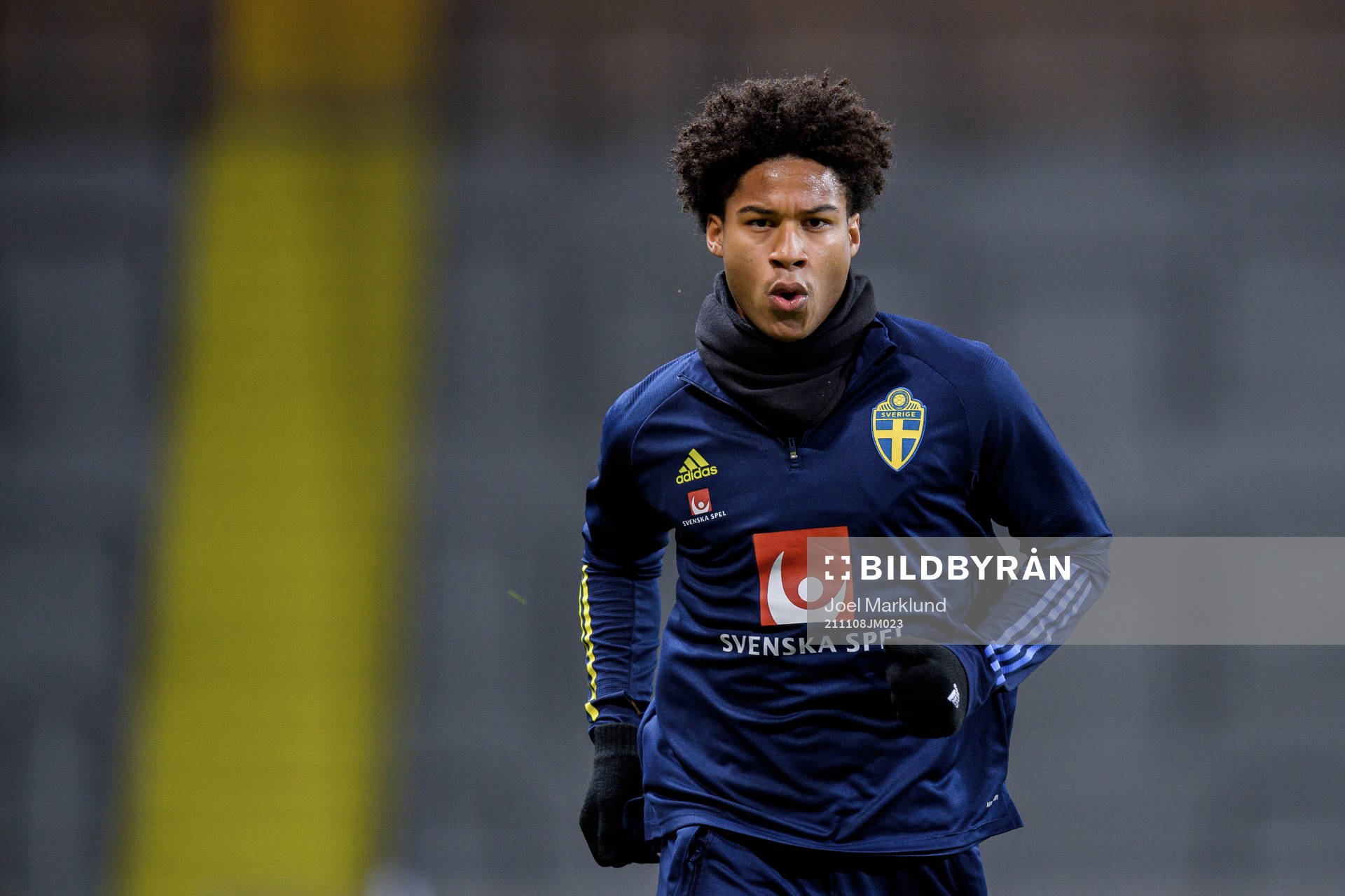 Jens-Lys Cajuste of the Swedish national football team