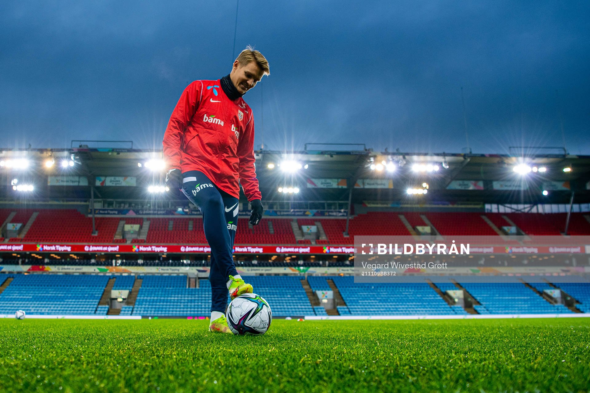 Martin Ødegaard of the Norwegian national football team