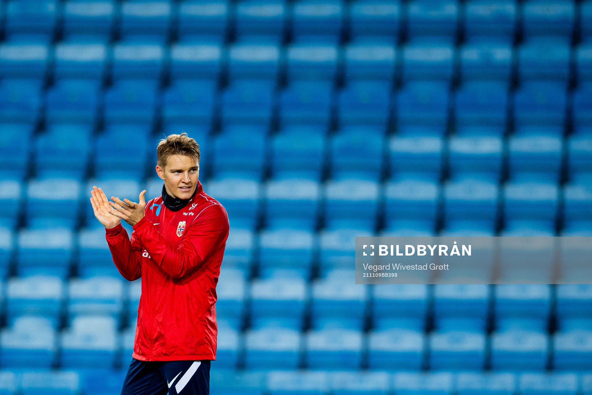 Martin Ødegaard of the Norwegian national football team
