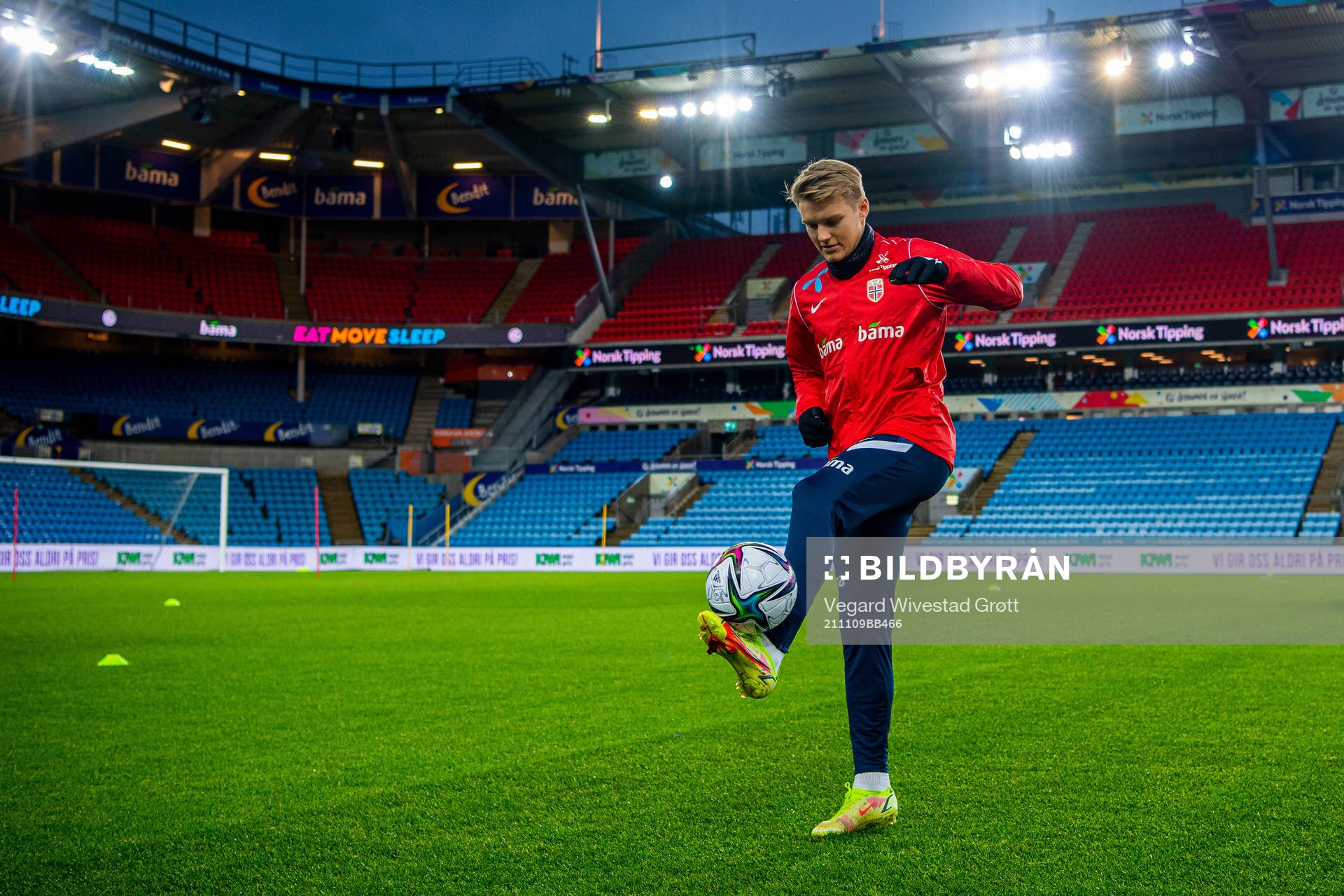 Martin Ødegaard of the Norwegian national football team