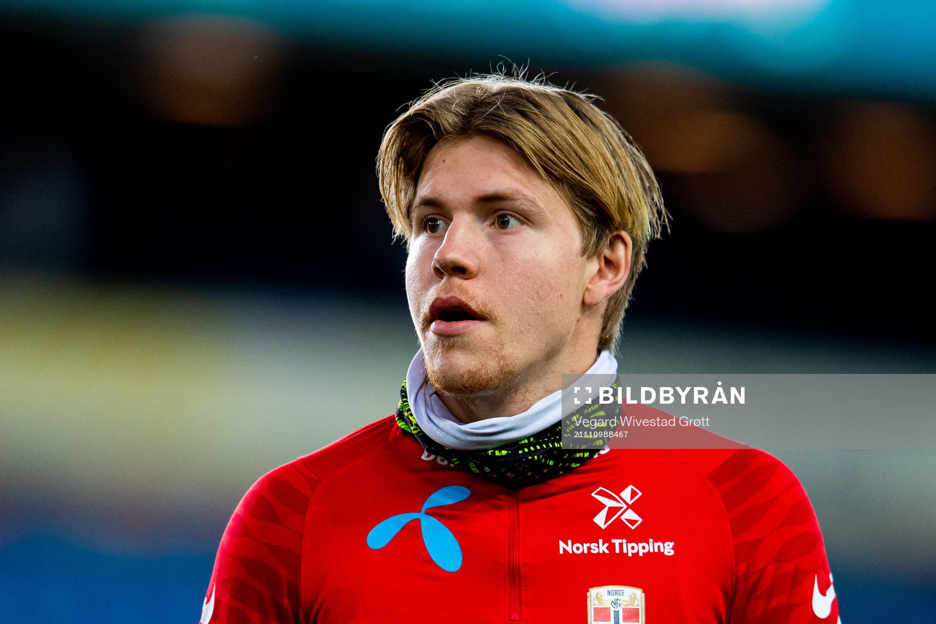 Jens Petter Hauge of the Norwegian national football team