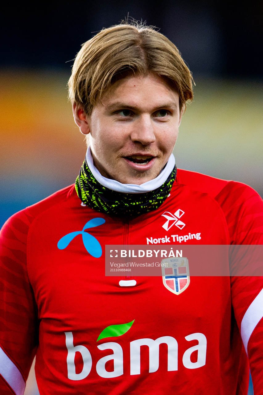 Jens Petter Hauge of the Norwegian national football team