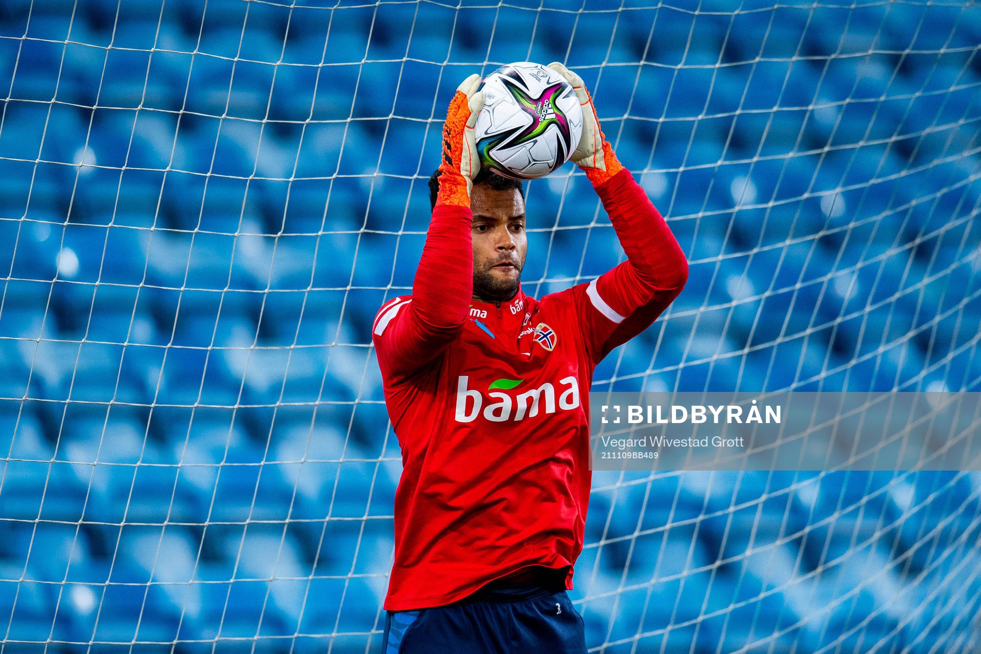 Goalkeeper Sten Grytebust of the Norwegian national