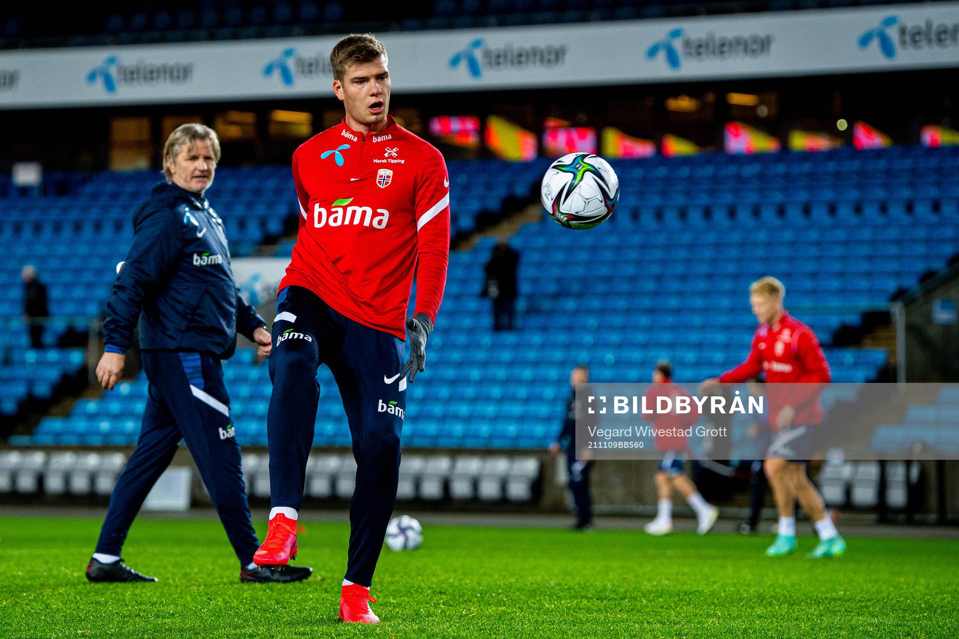 Alexander Sørloth of the Norwegian national football team